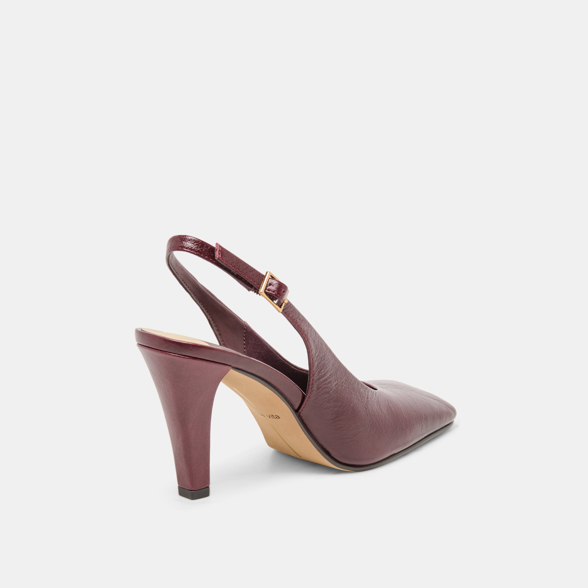 GESSIA HEELS OXBLOOD CRINKLE PATENT - Image 3