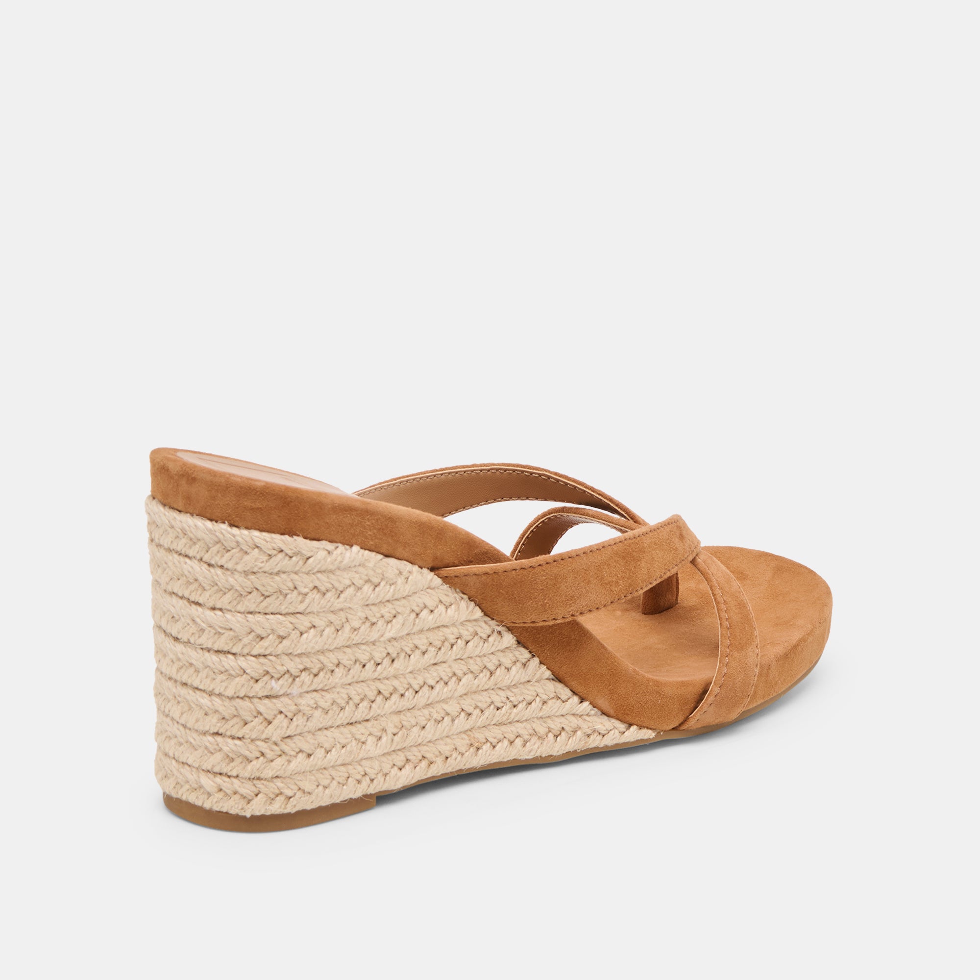 HELAN ESPADRILLE WEDGES BROWN SUEDE - Image 4