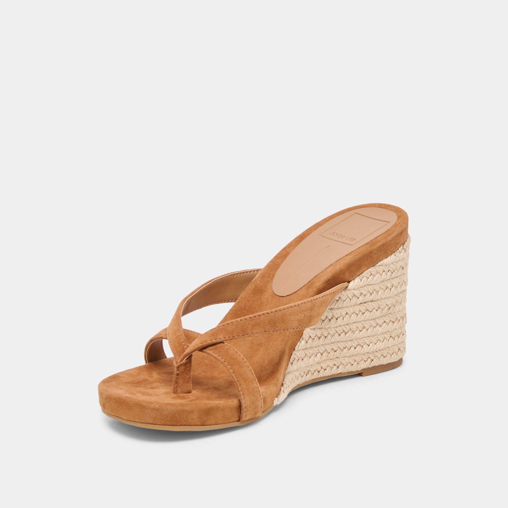 HELAN ESPADRILLE WEDGES BROWN SUEDE - Image 5