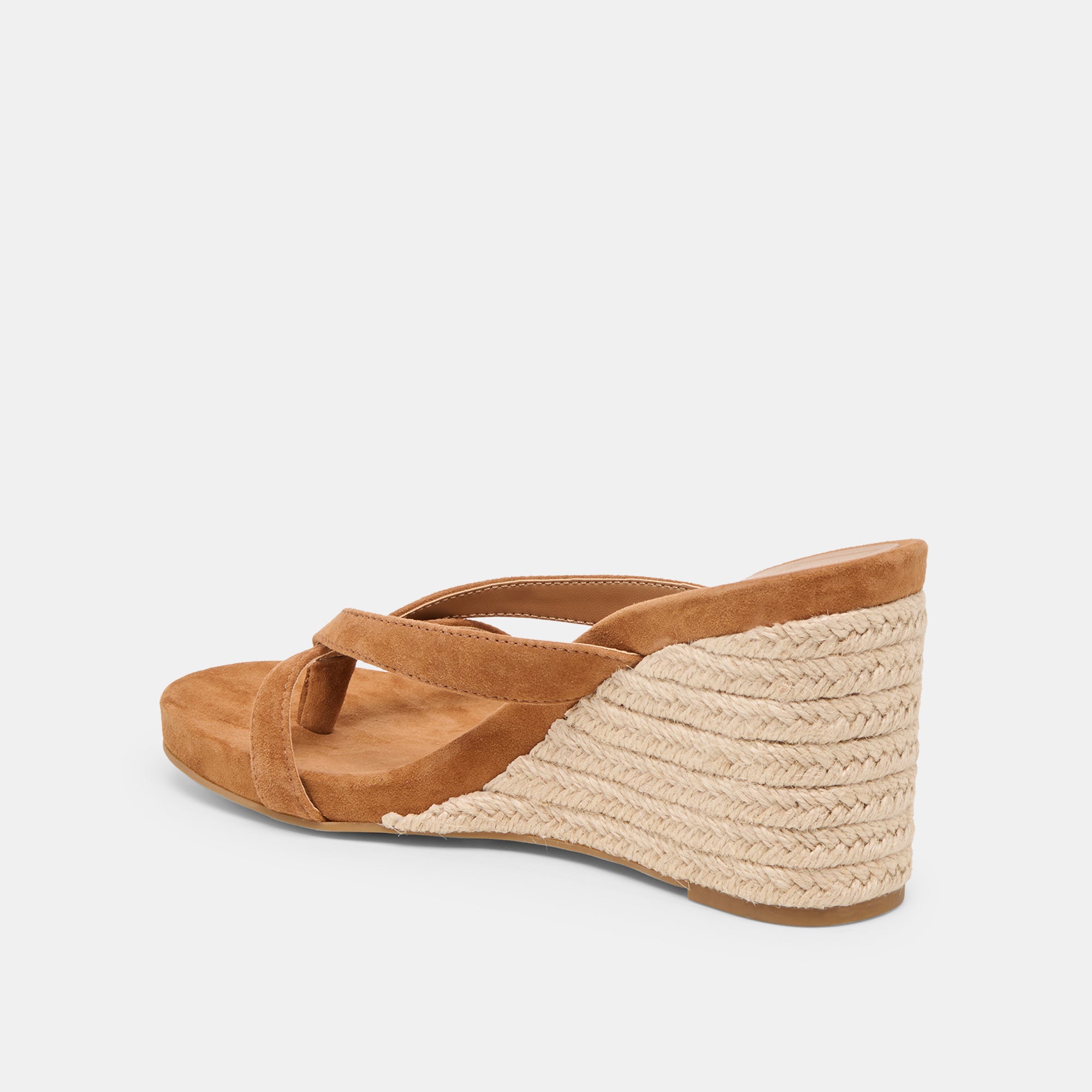 HELAN ESPADRILLE WEDGES BROWN SUEDE - Image 6