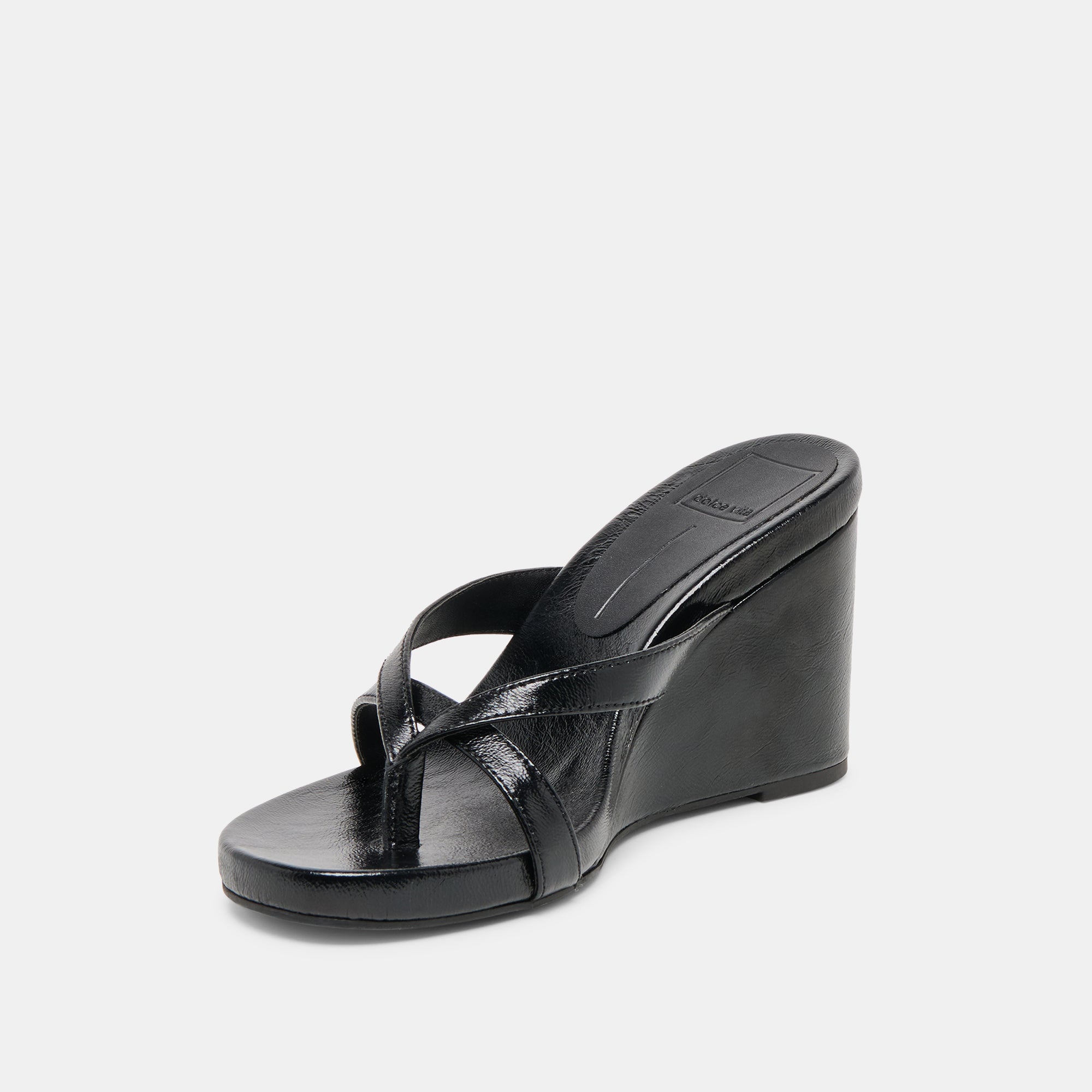 HELAN WEDGES BLACK LEATHER - Image 6
