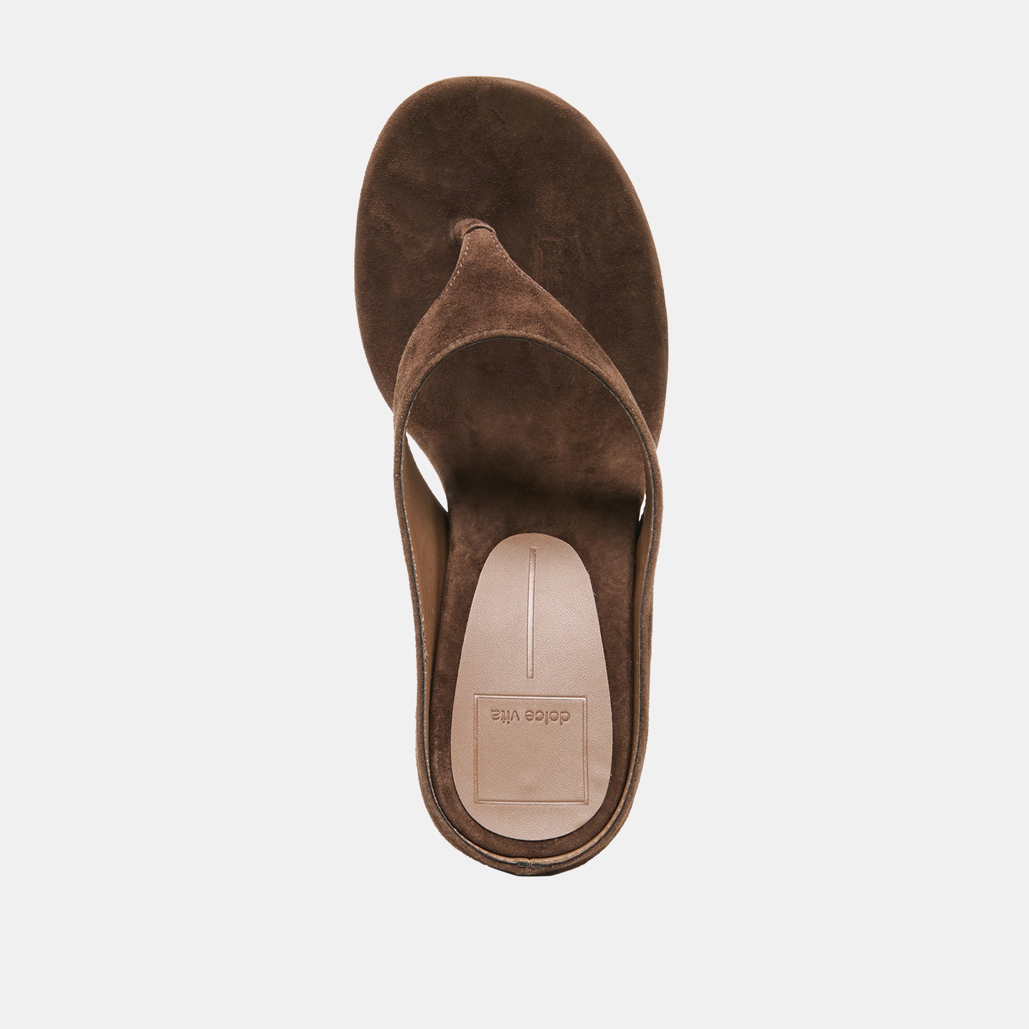 HINNA WEDGES DK BROWN SUEDE - Image 8