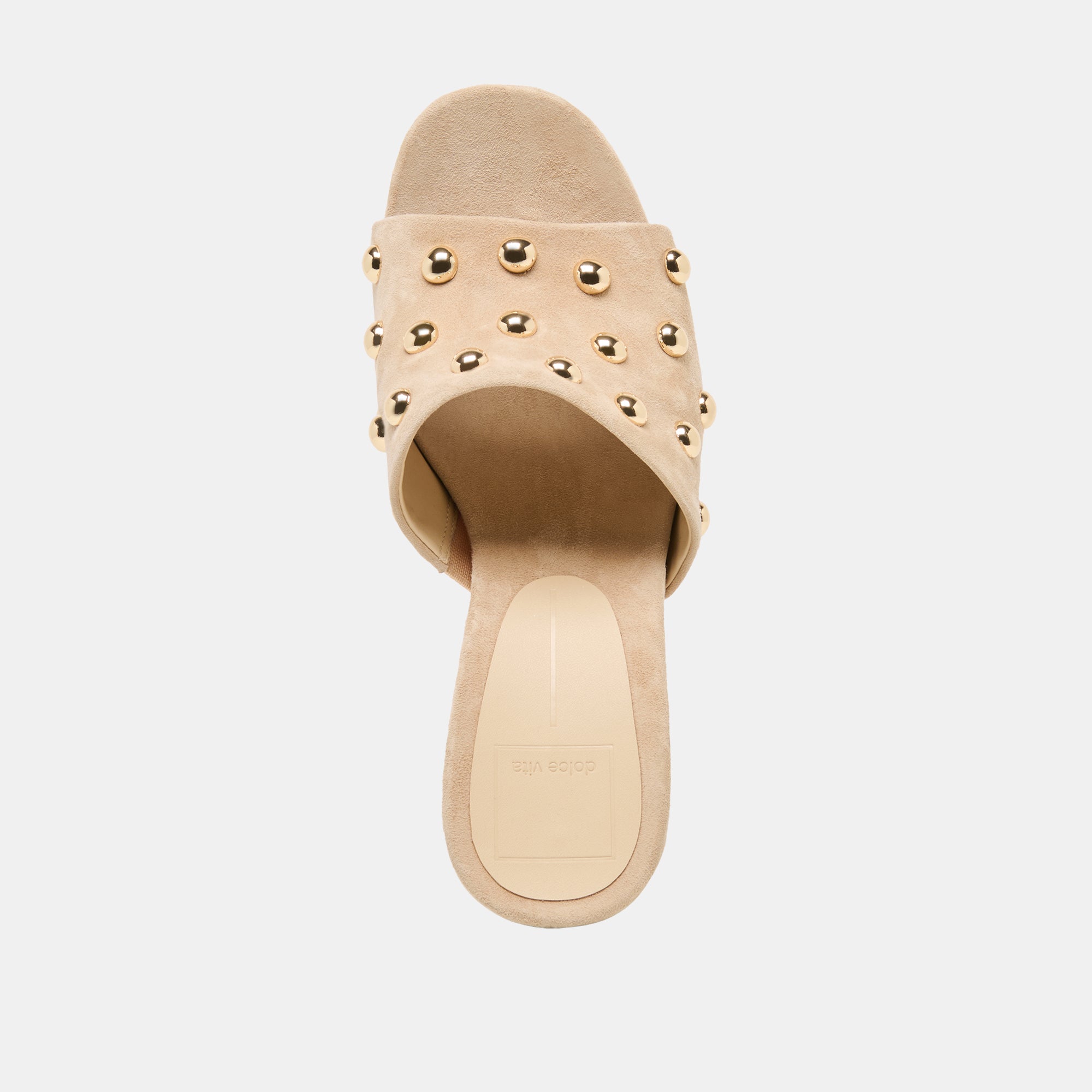 HOLTA STUD WEDGES CAMEL SUEDE - Image 12