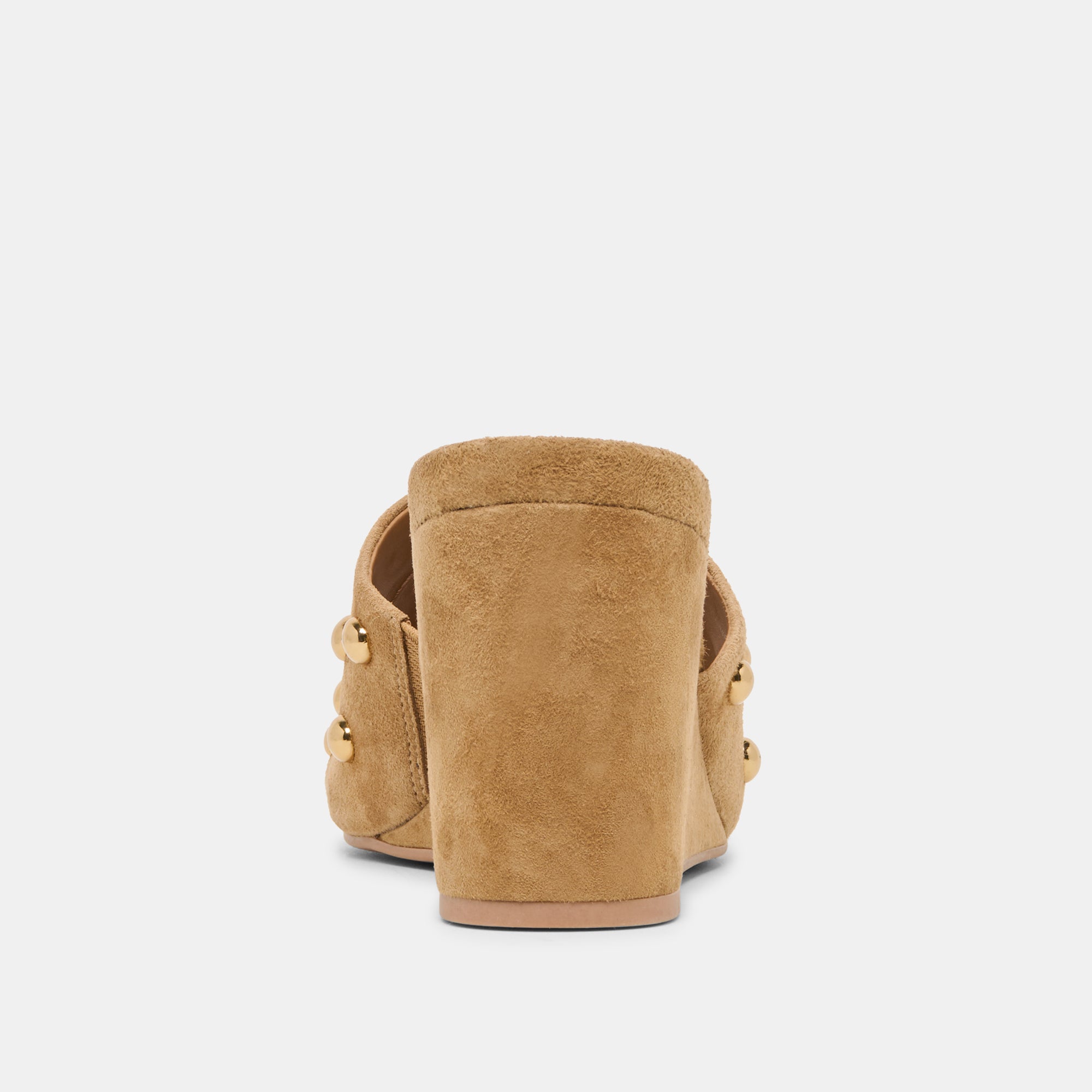 HOLTA STUD WEDGES LT BROWN SUEDE - Image 7