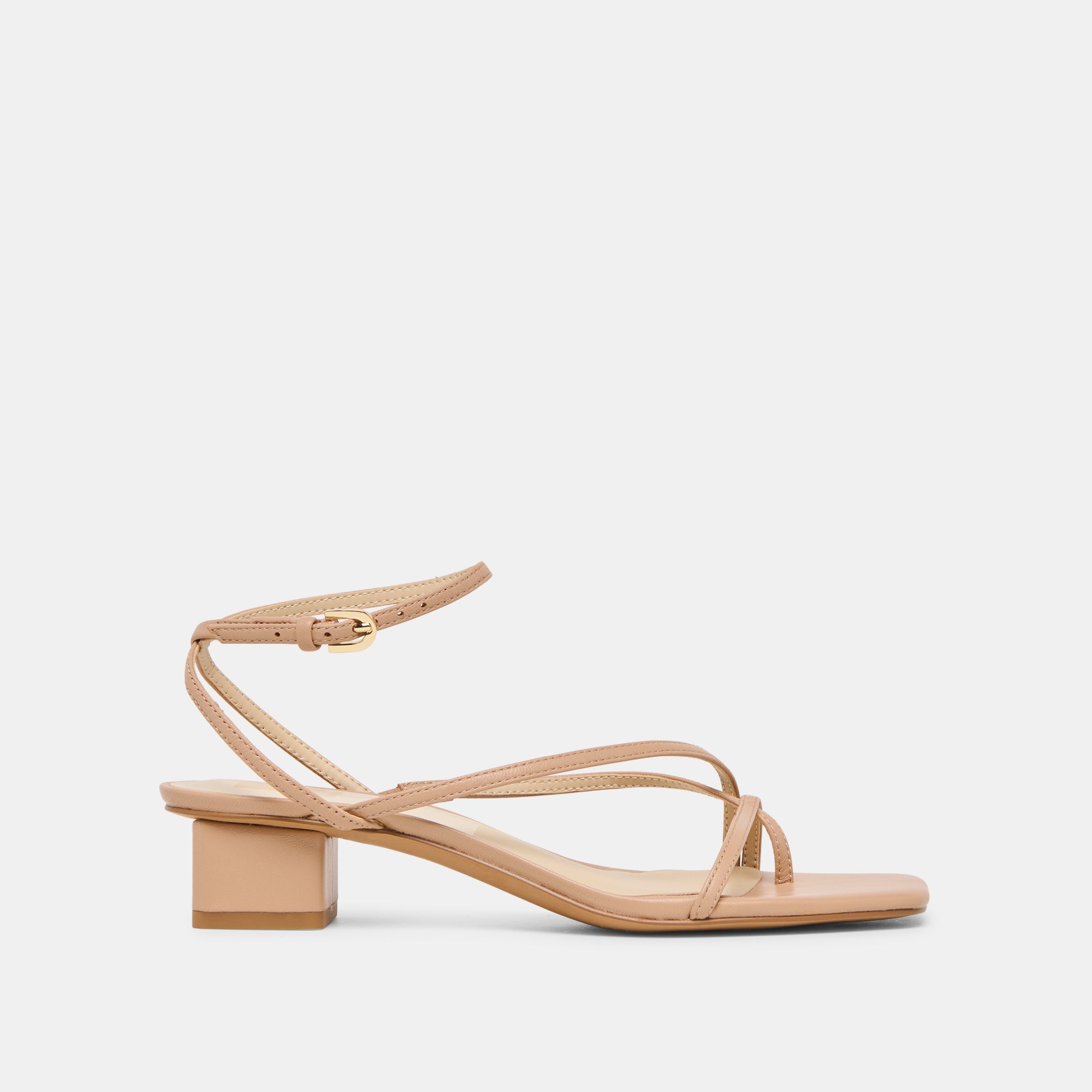 KARLOS WIDE SANDALS LT TAN LEATHER