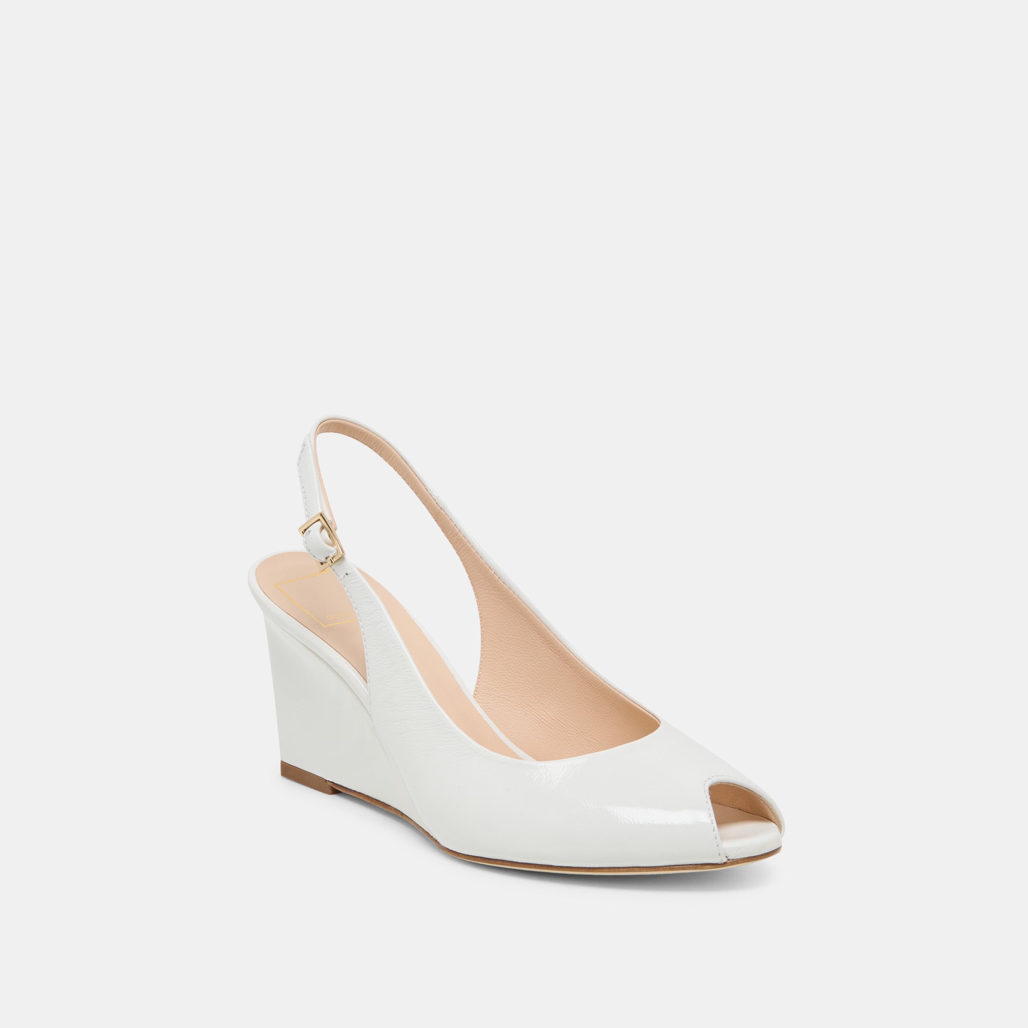 KOLA WEDGES WHITE LEATHER - Image 2
