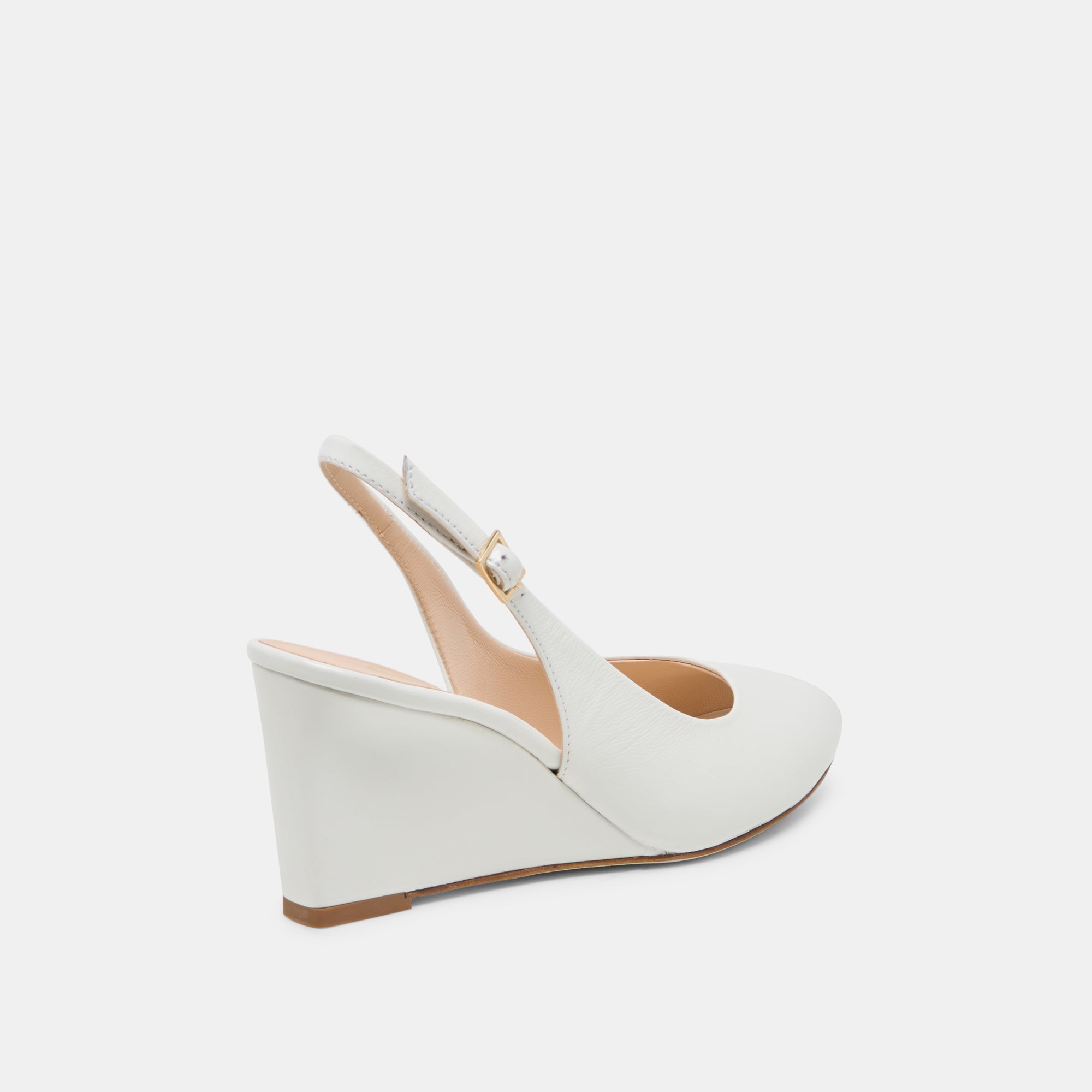 KOLA WEDGES WHITE LEATHER - Image 3