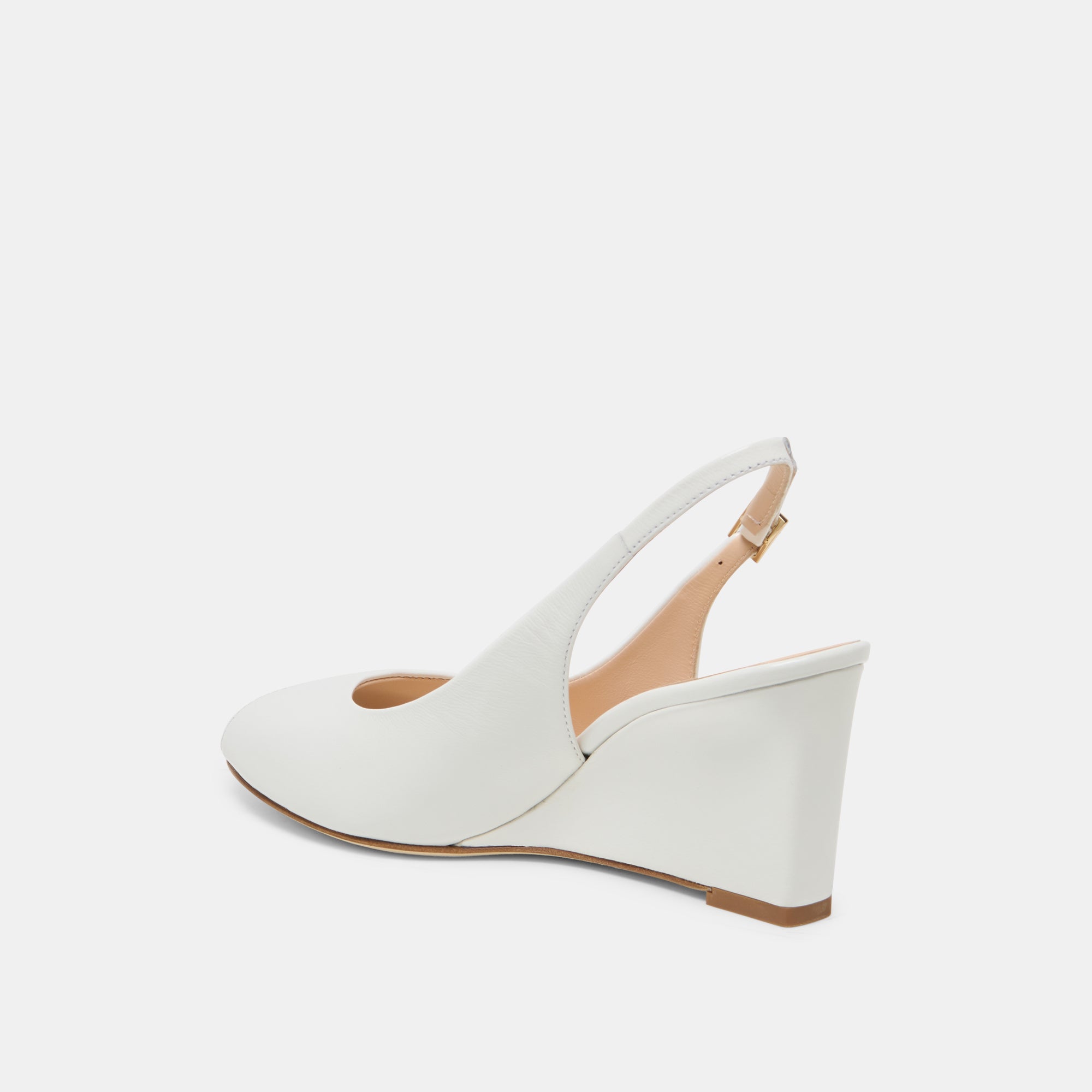 KOLA WEDGES WHITE LEATHER - Image 5