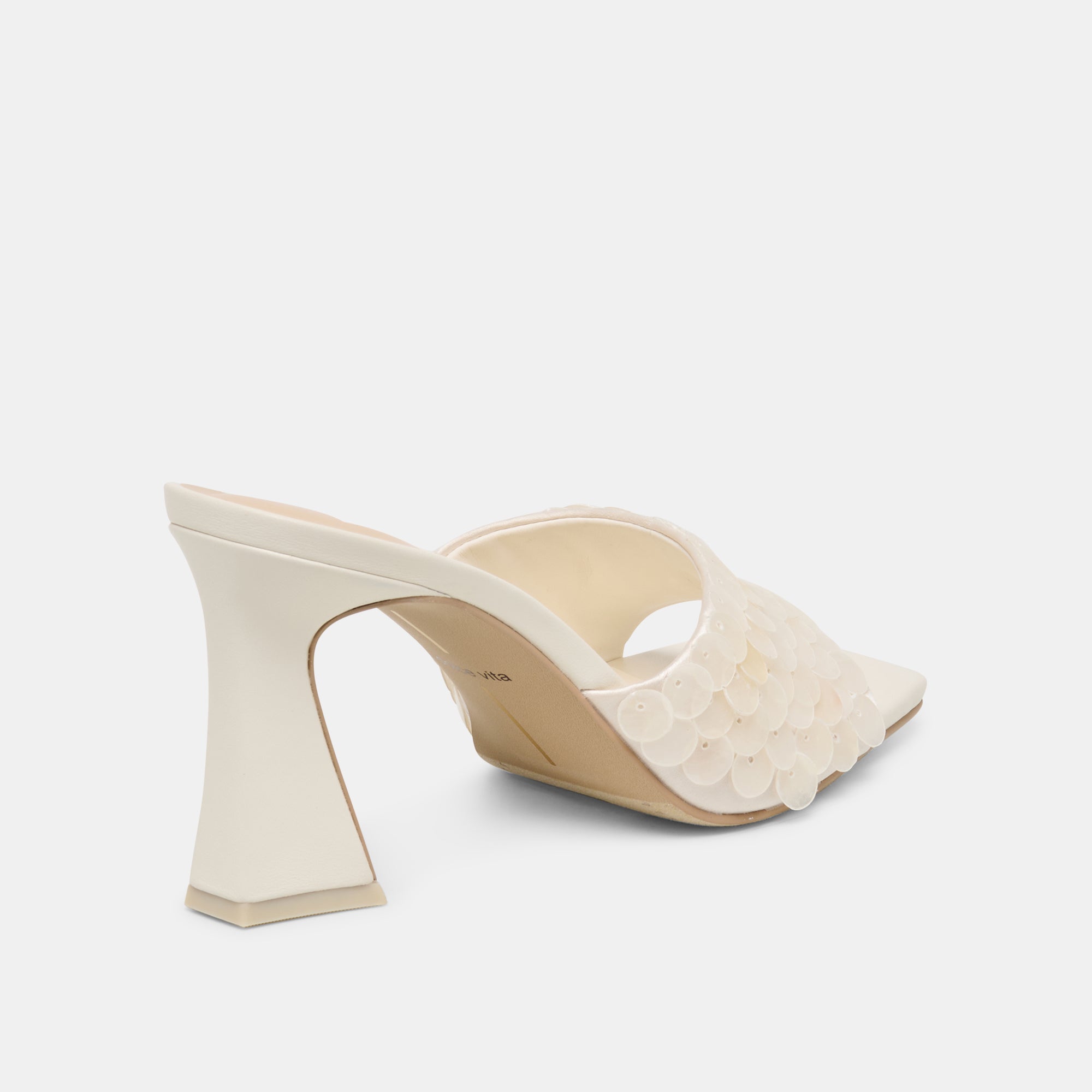 NANDY CONFETTI HEELS IVORY SEQUIN - Image 5