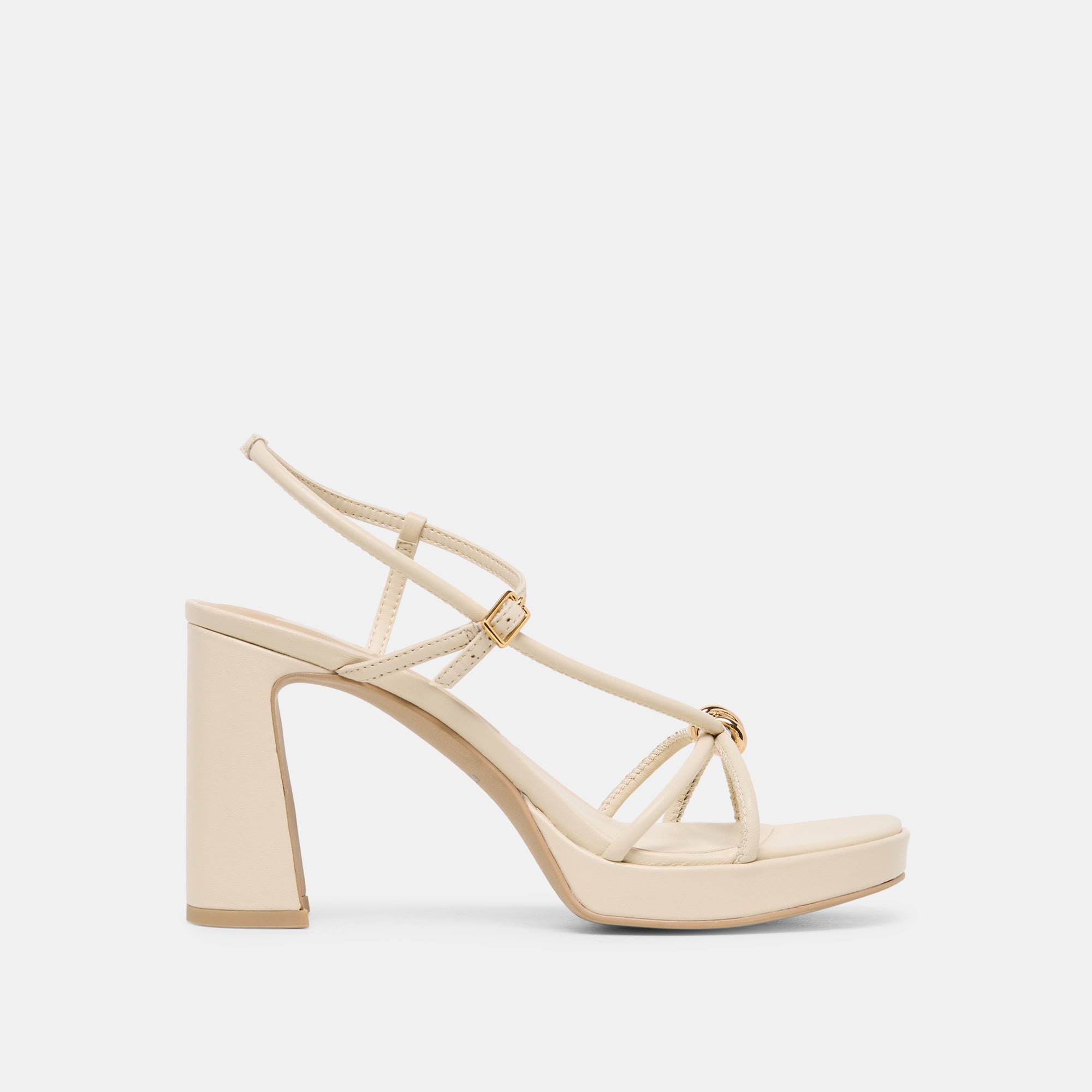 ODETE HEELS CREME LEATHER