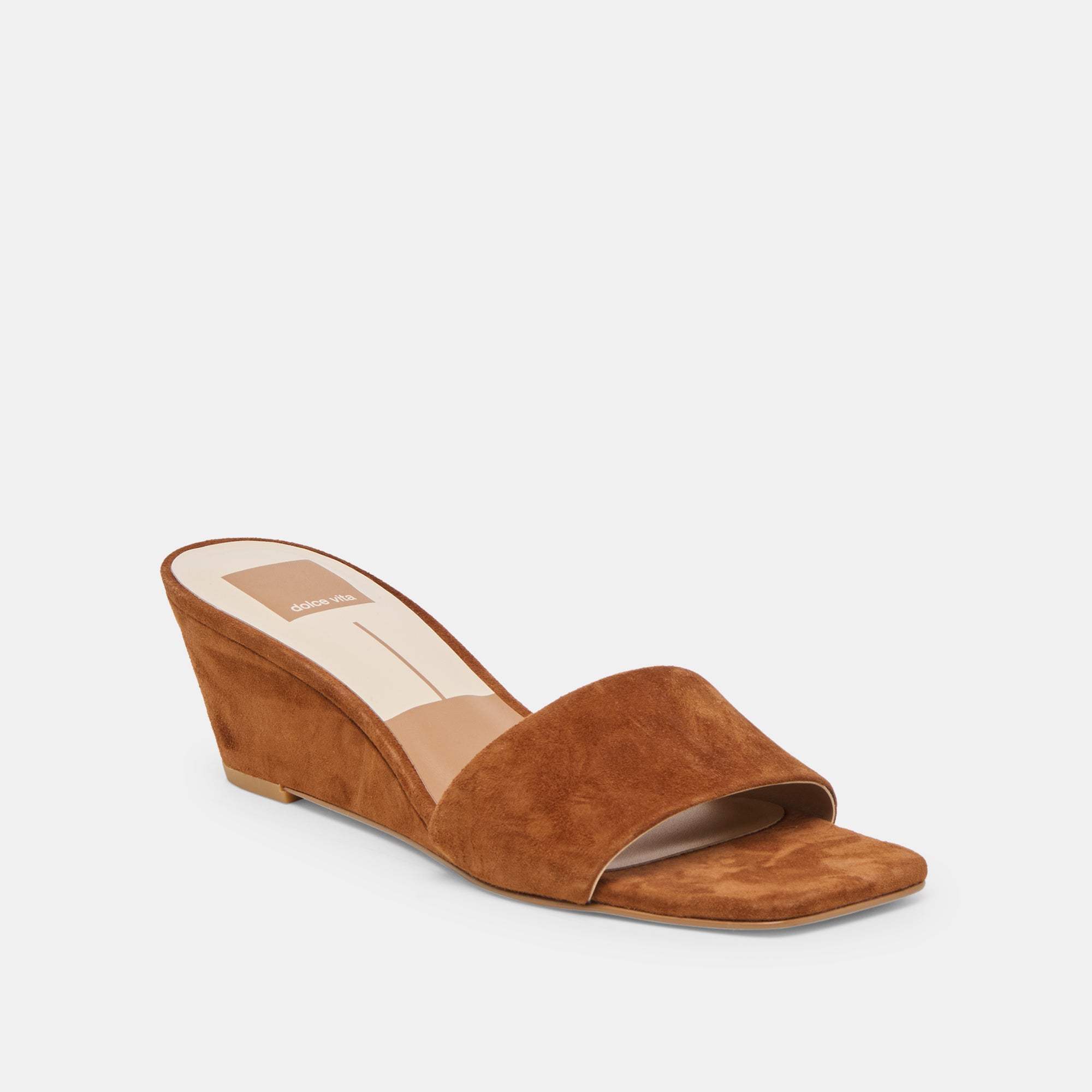 QAILY WIDE WEDGES BROWN SUEDE - Image 2