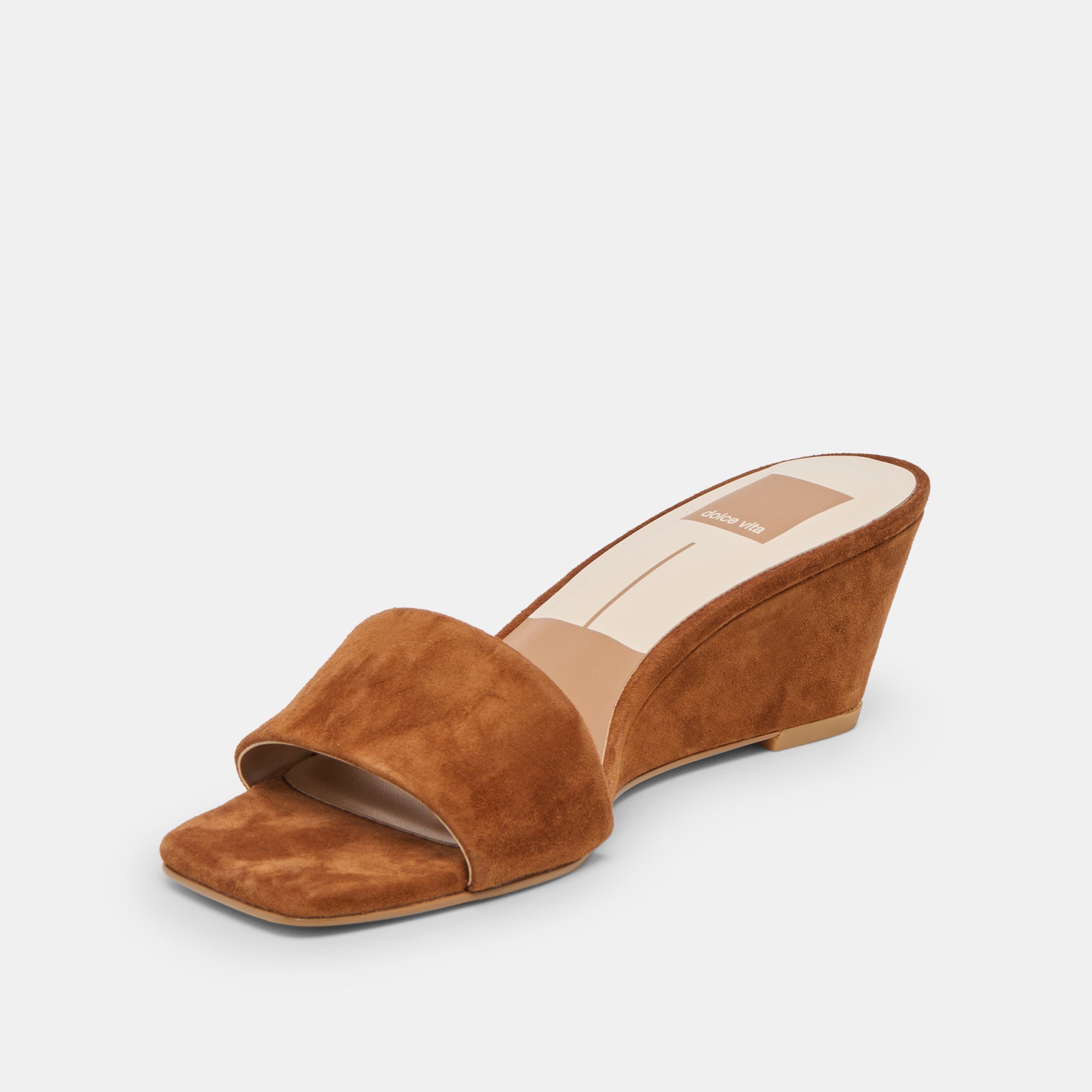 QAILY WIDE WEDGES BROWN SUEDE - Image 4