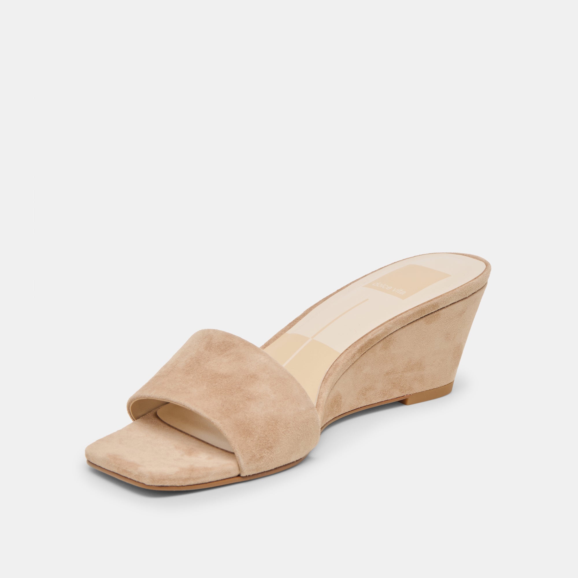 QAILY WIDE WEDGES CAMEL SUEDE - Image 4