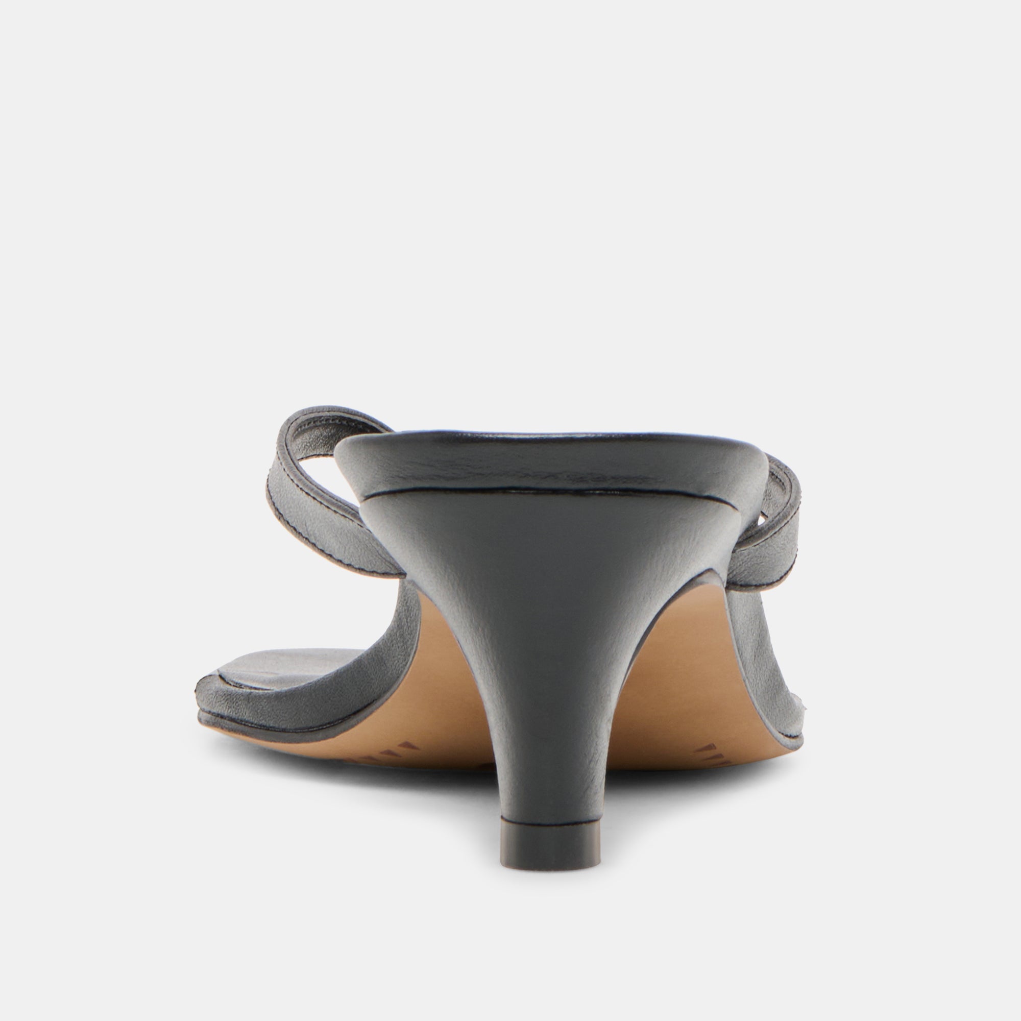 RAMIA HEELS BLACK LEATHER - Image 9