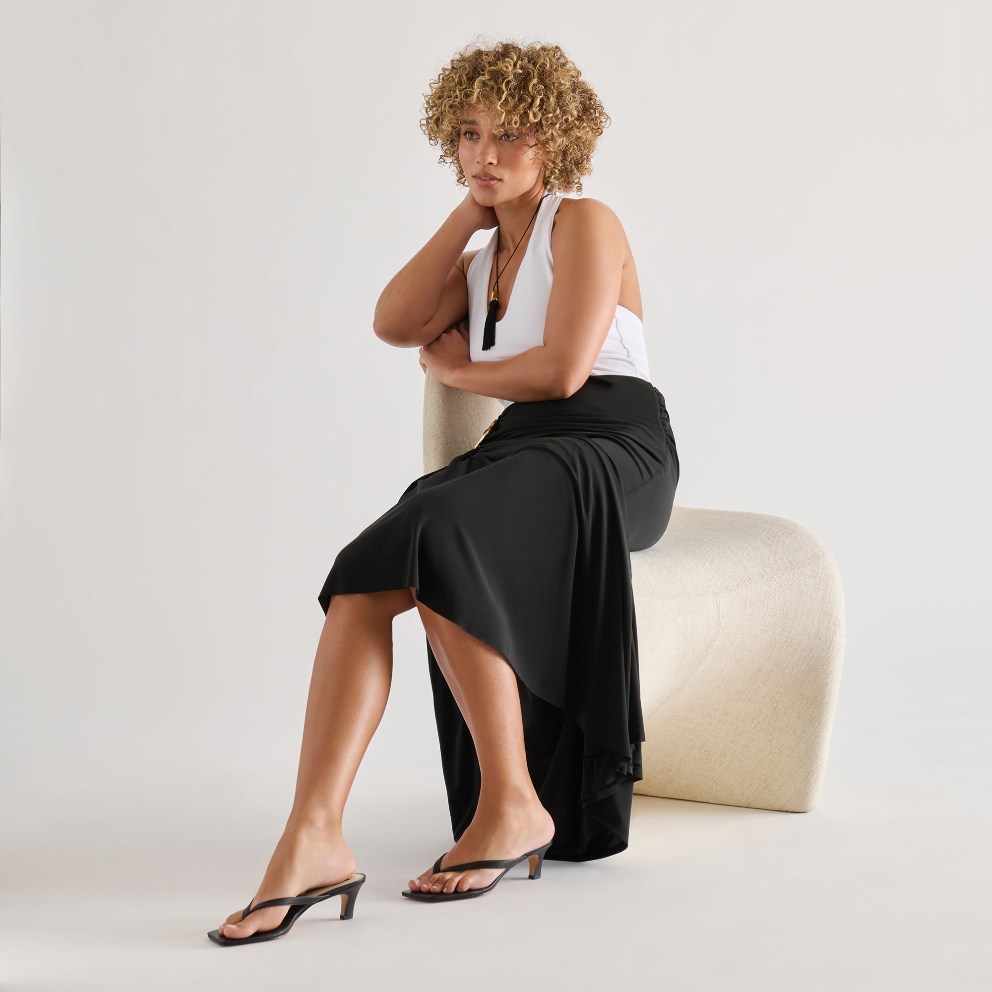 RAMIA HEELS BLACK LEATHER - Image 4
