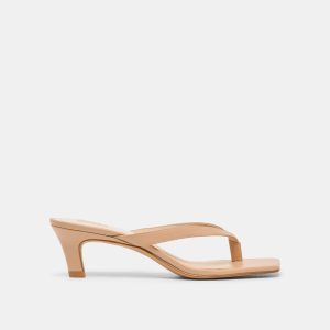RAMIA HEELS CAFE LEATHER