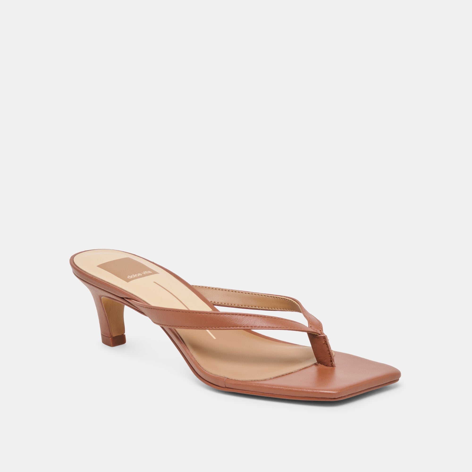 RAMIA HEELS COGNAC LEATHER - Image 3