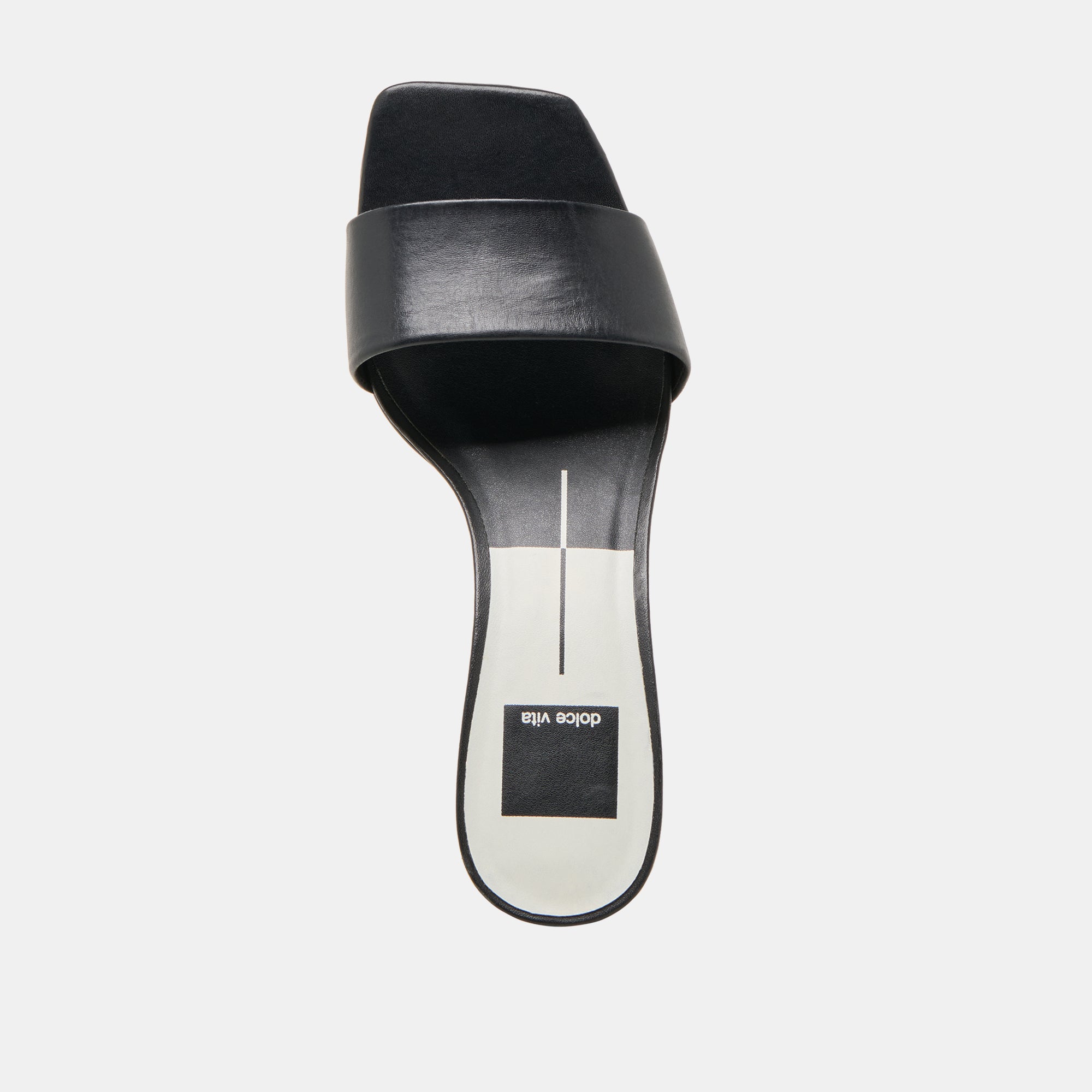 REXA WIDE HEELS BLACK LEATHER - Image 8