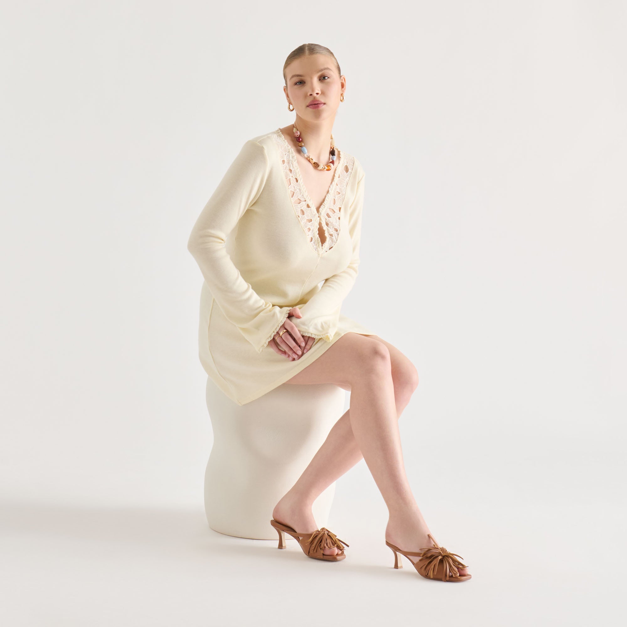 ROSALY HEELS CHESTNUT LEATHER - Image 4