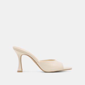 ROSHA HEELS BONE LEATHER