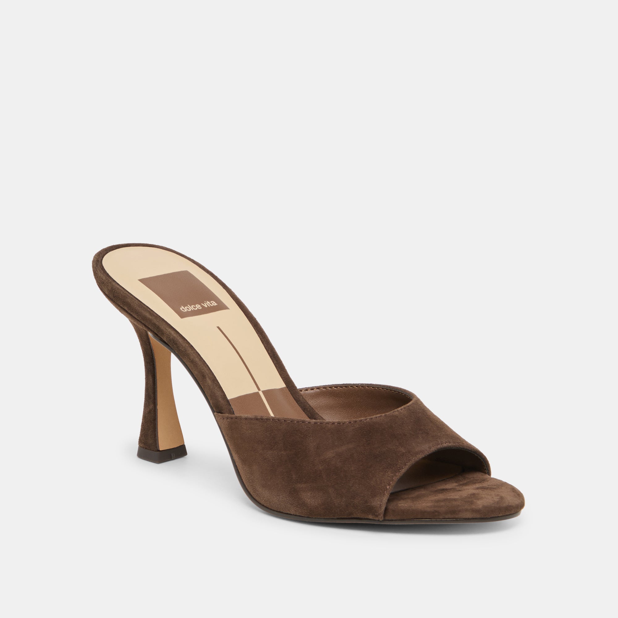 ROSHA HEELS DK BROWN SUEDE - Image 2