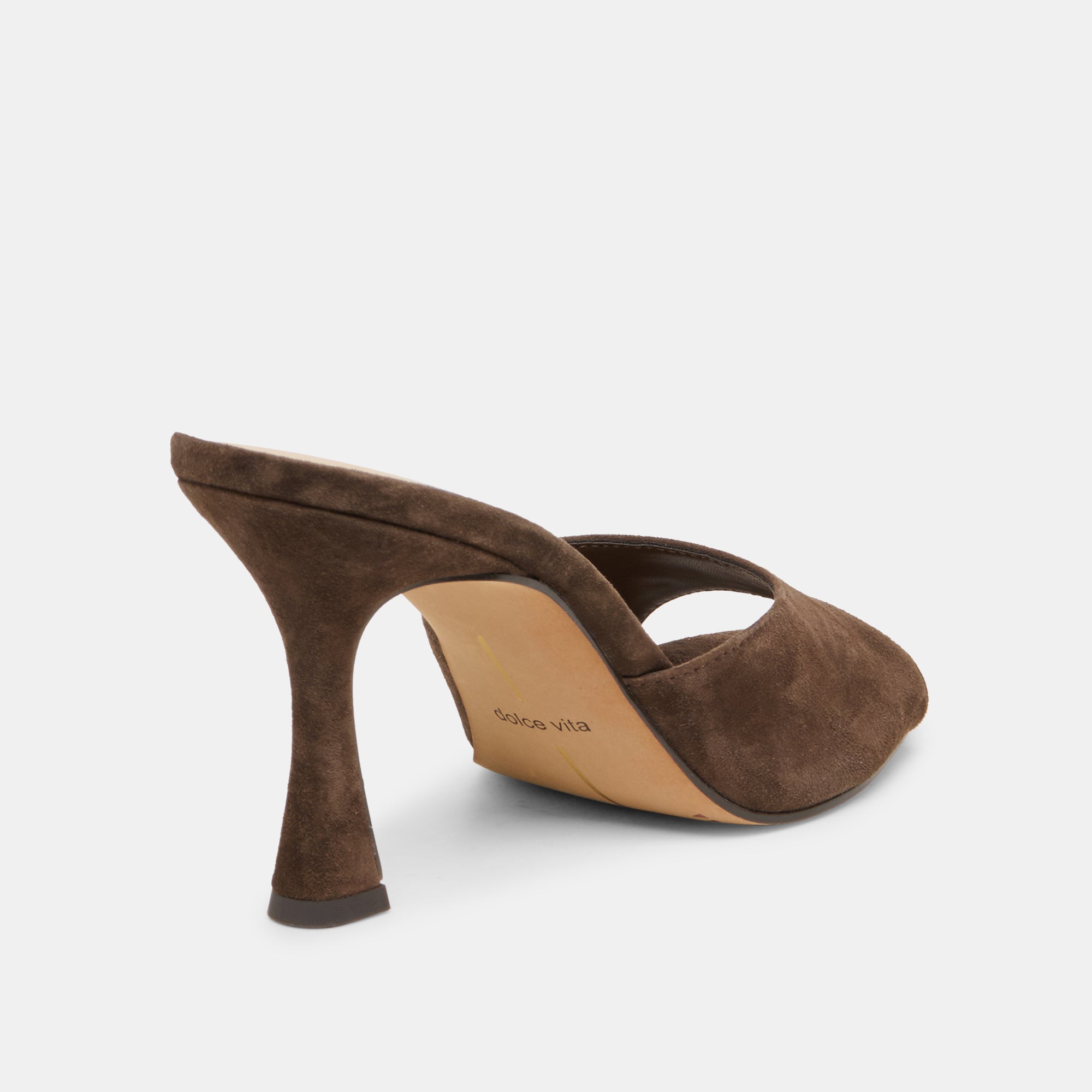 ROSHA HEELS DK BROWN SUEDE - Image 3