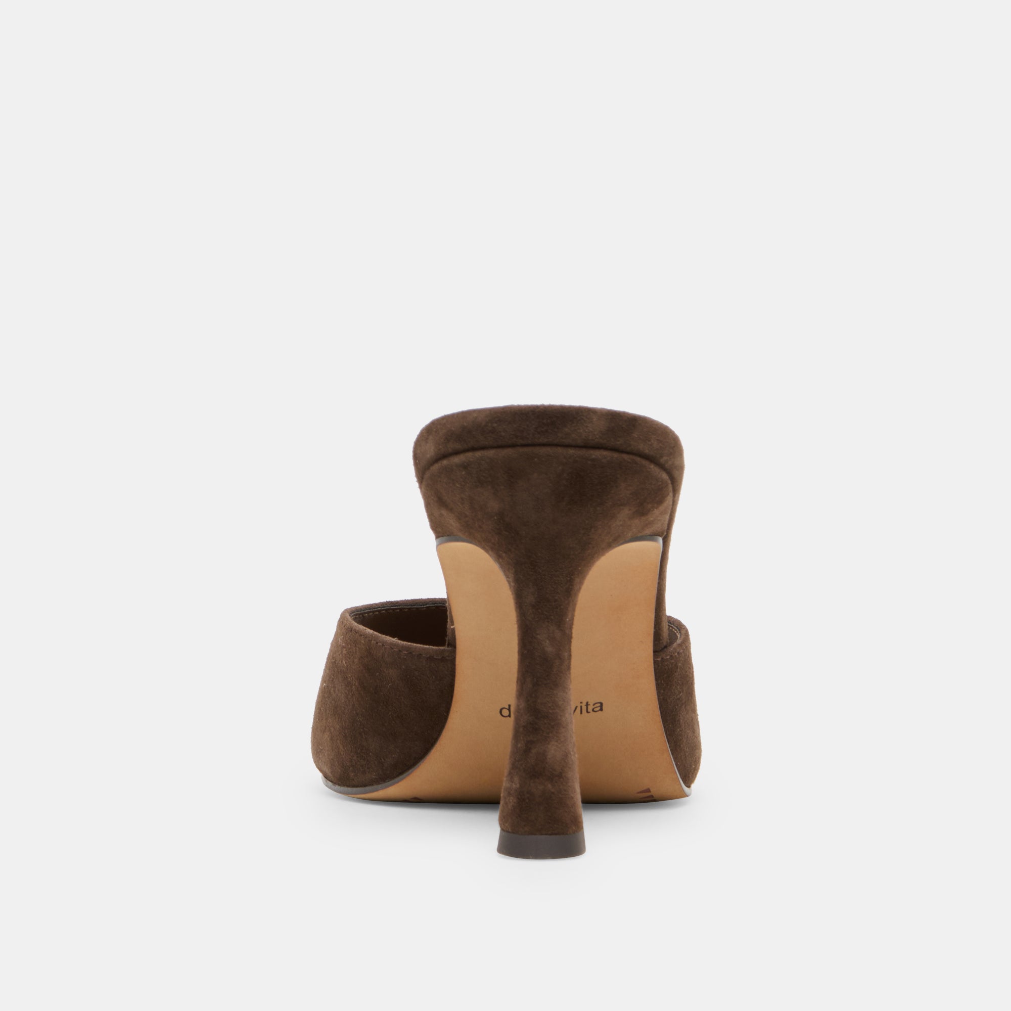 ROSHA HEELS DK BROWN SUEDE - Image 7