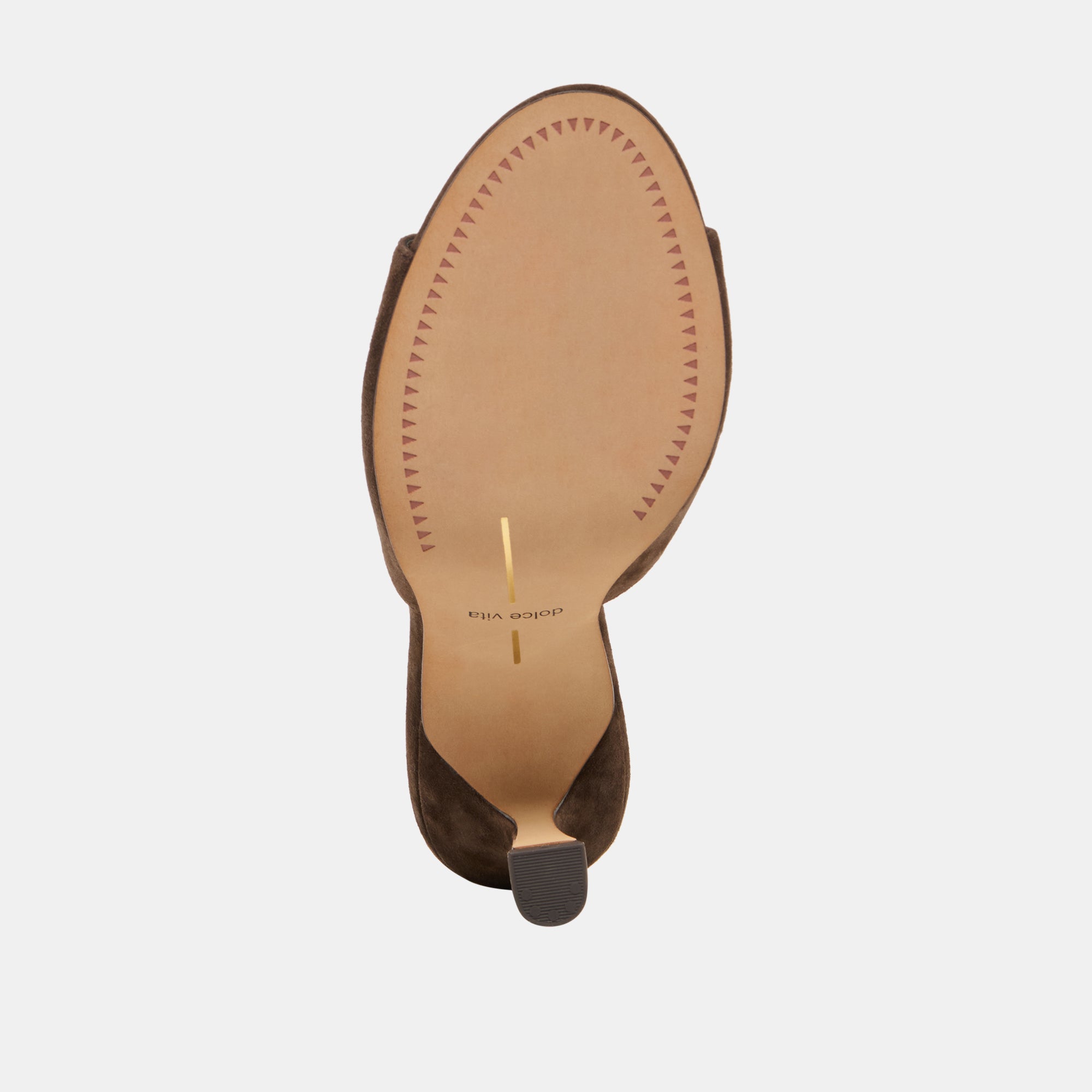 ROSHA HEELS DK BROWN SUEDE - Image 9