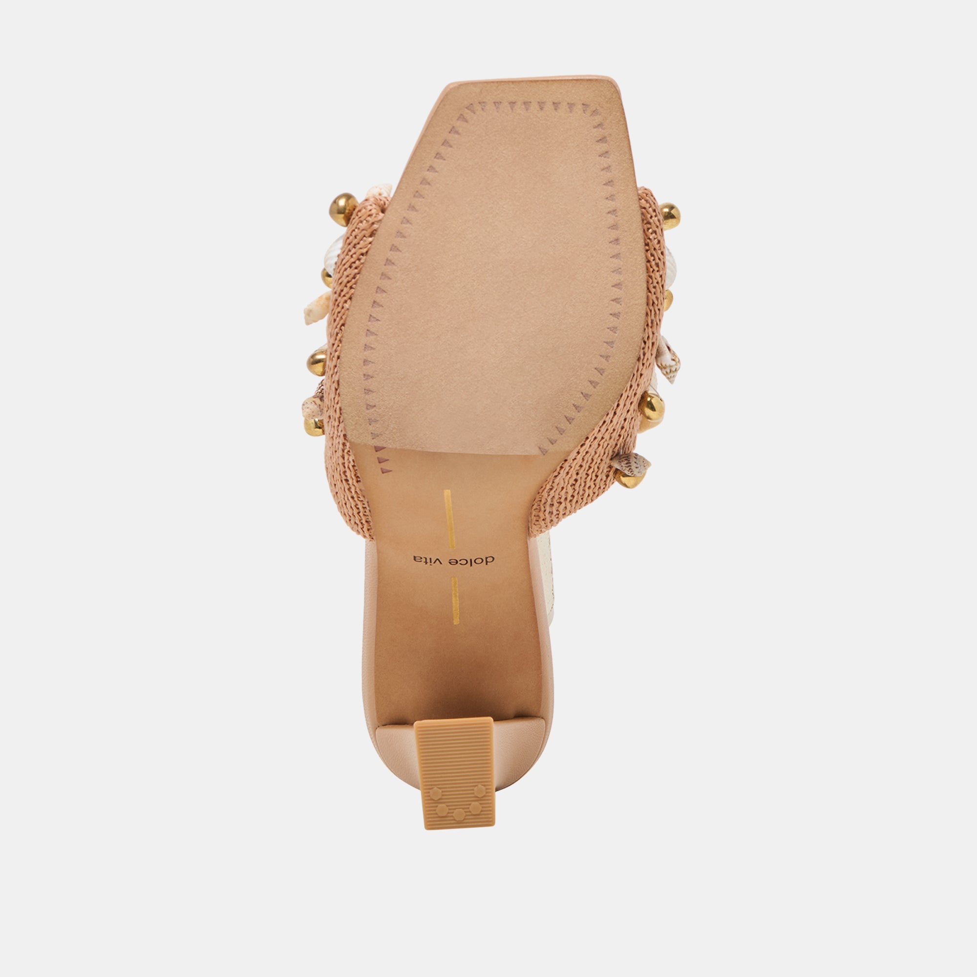 TYLAH HEELS TOFFEE BEADED RAFFIA - Image 11