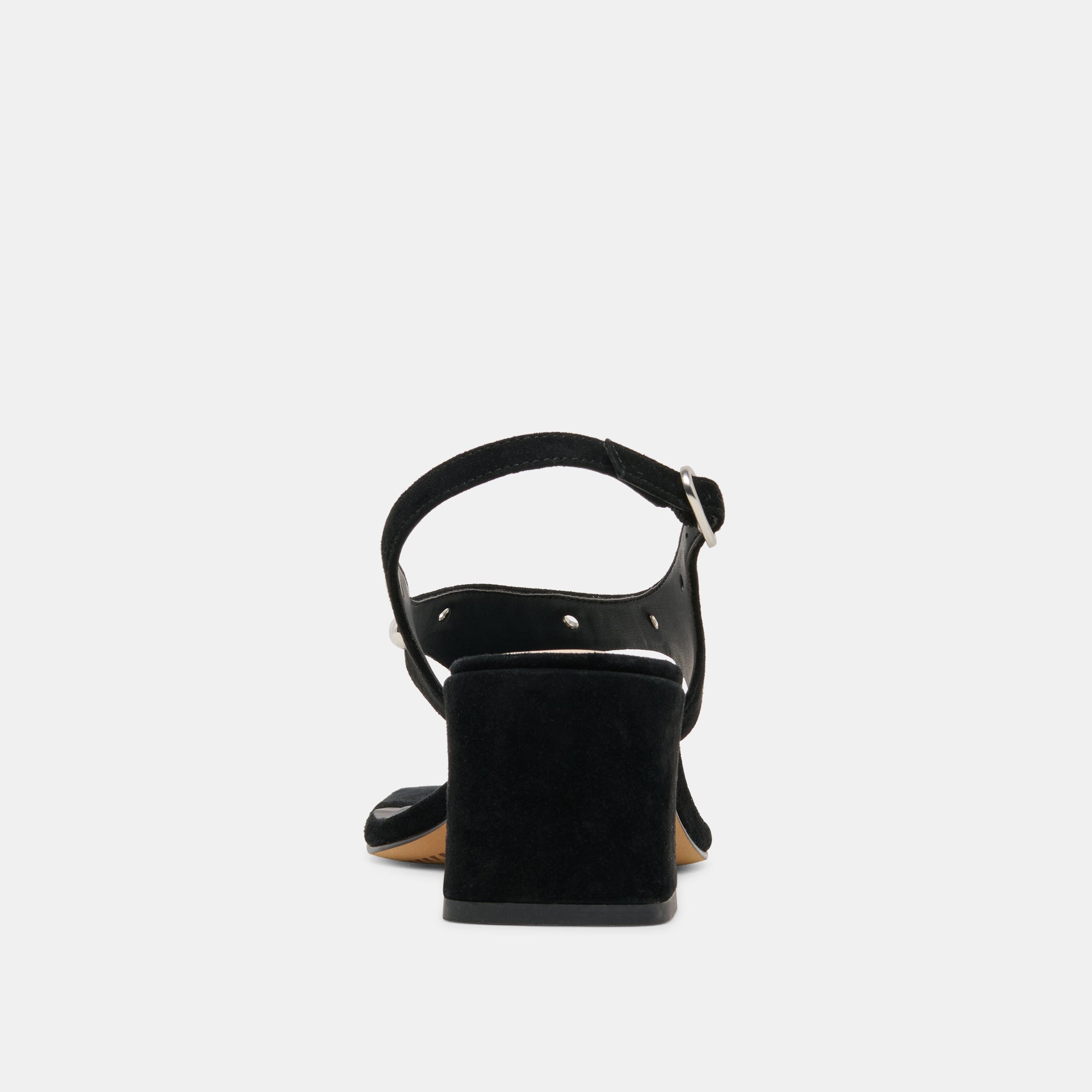 YVES STUD HEELS ONYX SUEDE - Image 7