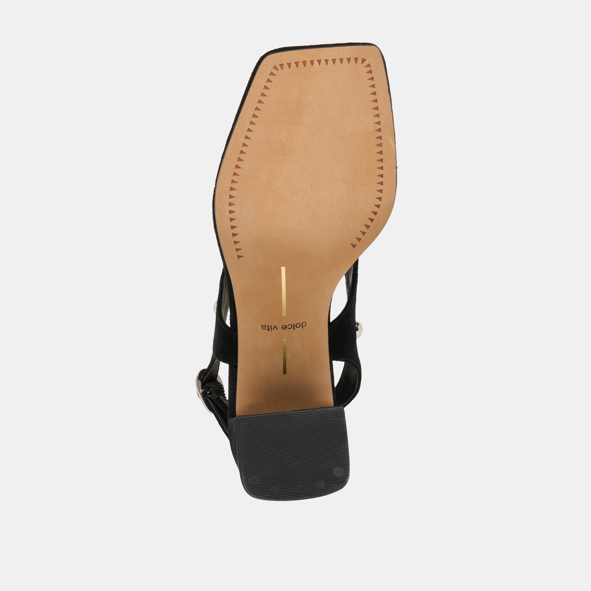 YVES STUD HEELS ONYX SUEDE - Image 9