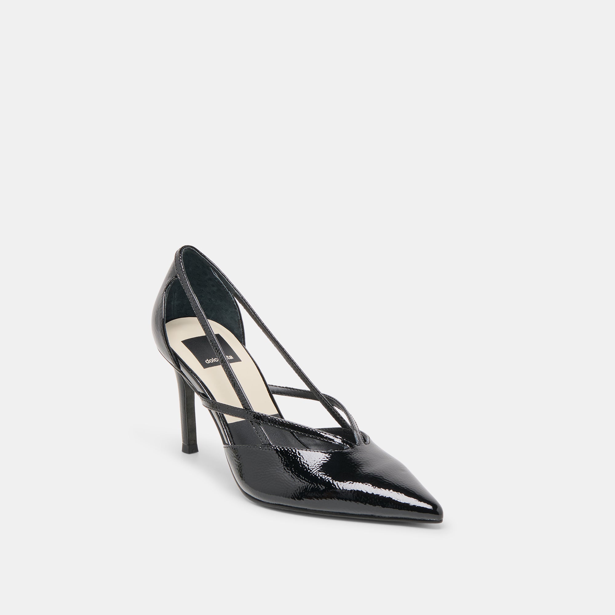 KAINE HEELS MIDNIGHT CRINKLE PATENT LEATHER - Image 2