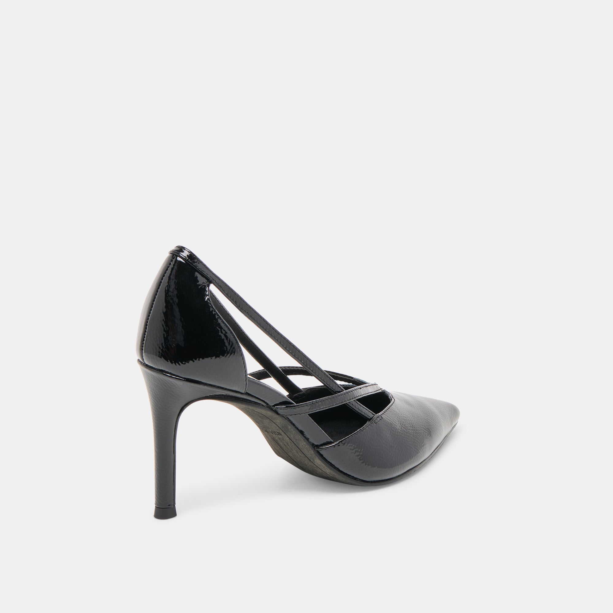 KAINE HEELS MIDNIGHT CRINKLE PATENT LEATHER - Image 3