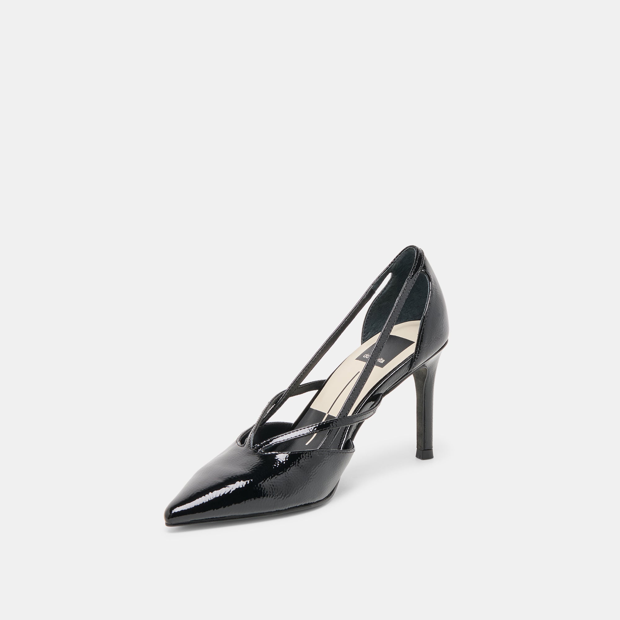 KAINE HEELS MIDNIGHT CRINKLE PATENT LEATHER - Image 4