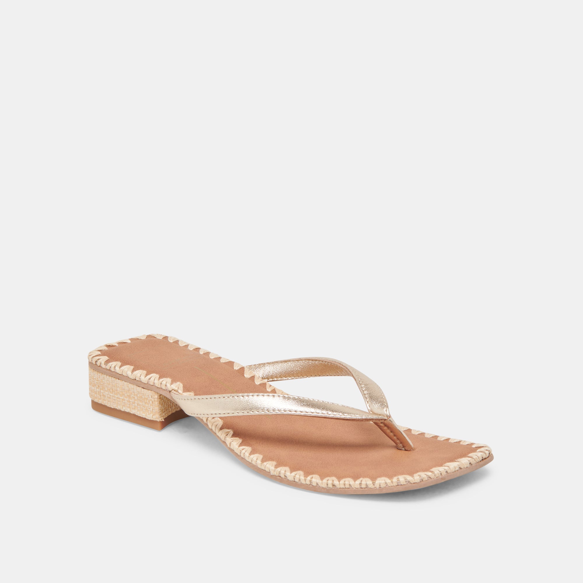 BARTY SANDALS GOLD METALLIC LEATHER - Image 3