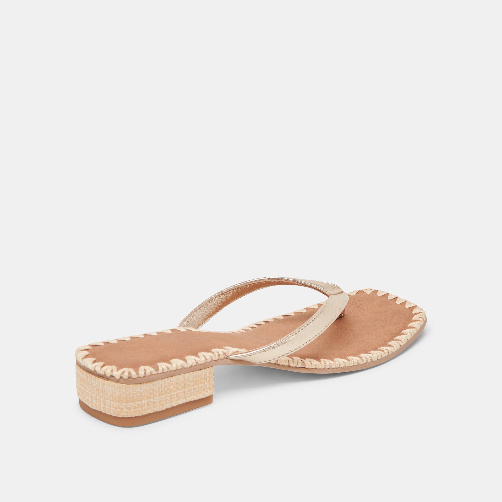 BARTY SANDALS GOLD METALLIC LEATHER - Image 5