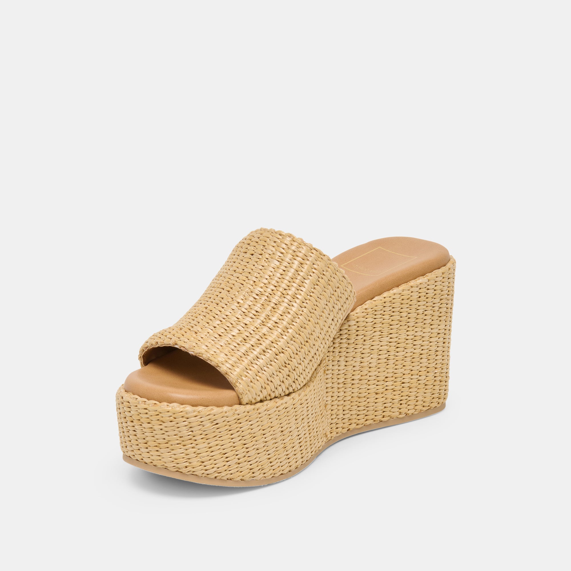 JOCLYN WIDE WEDGES LT NATURAL RAFFIA - Image 4