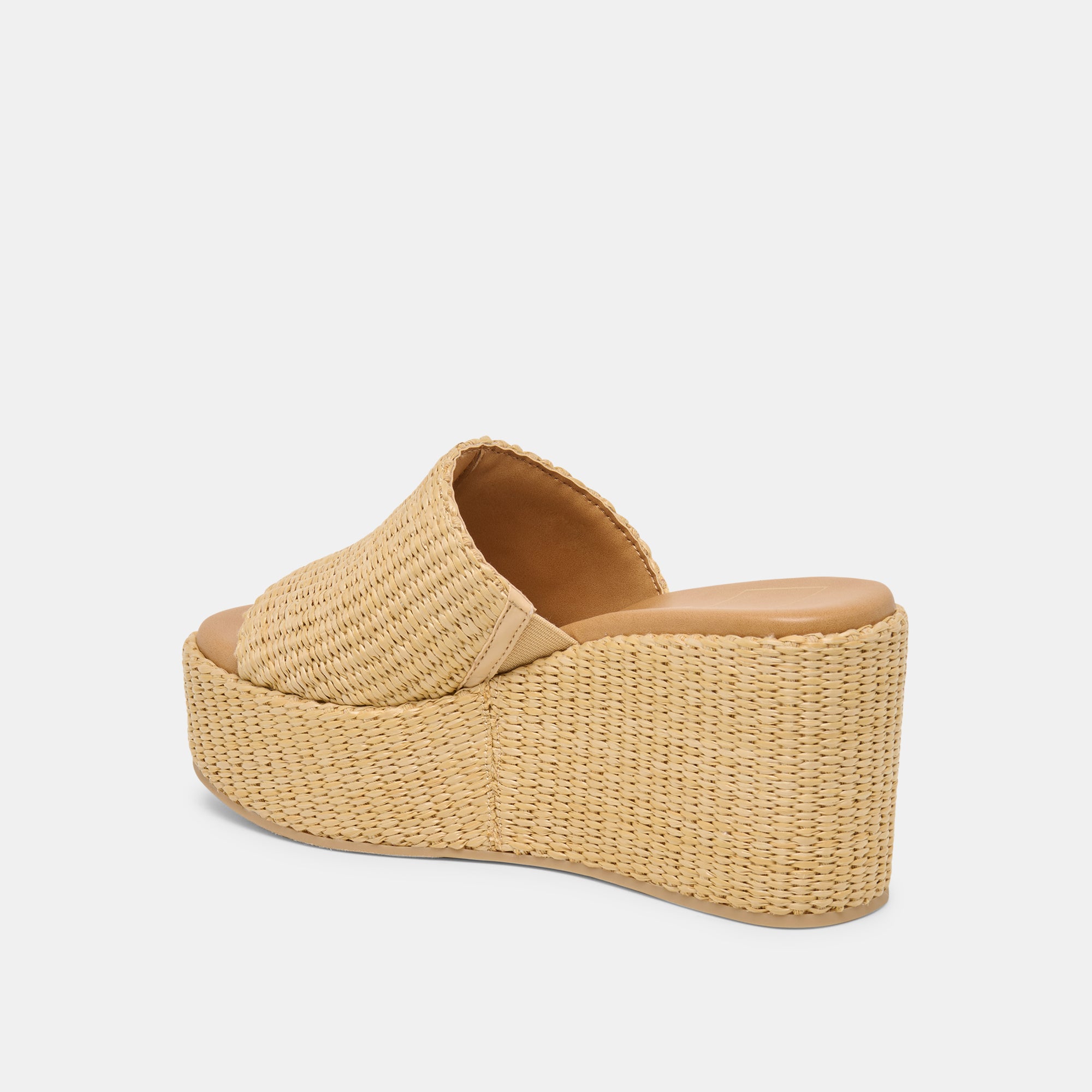 JOCLYN WIDE WEDGES LT NATURAL RAFFIA - Image 5