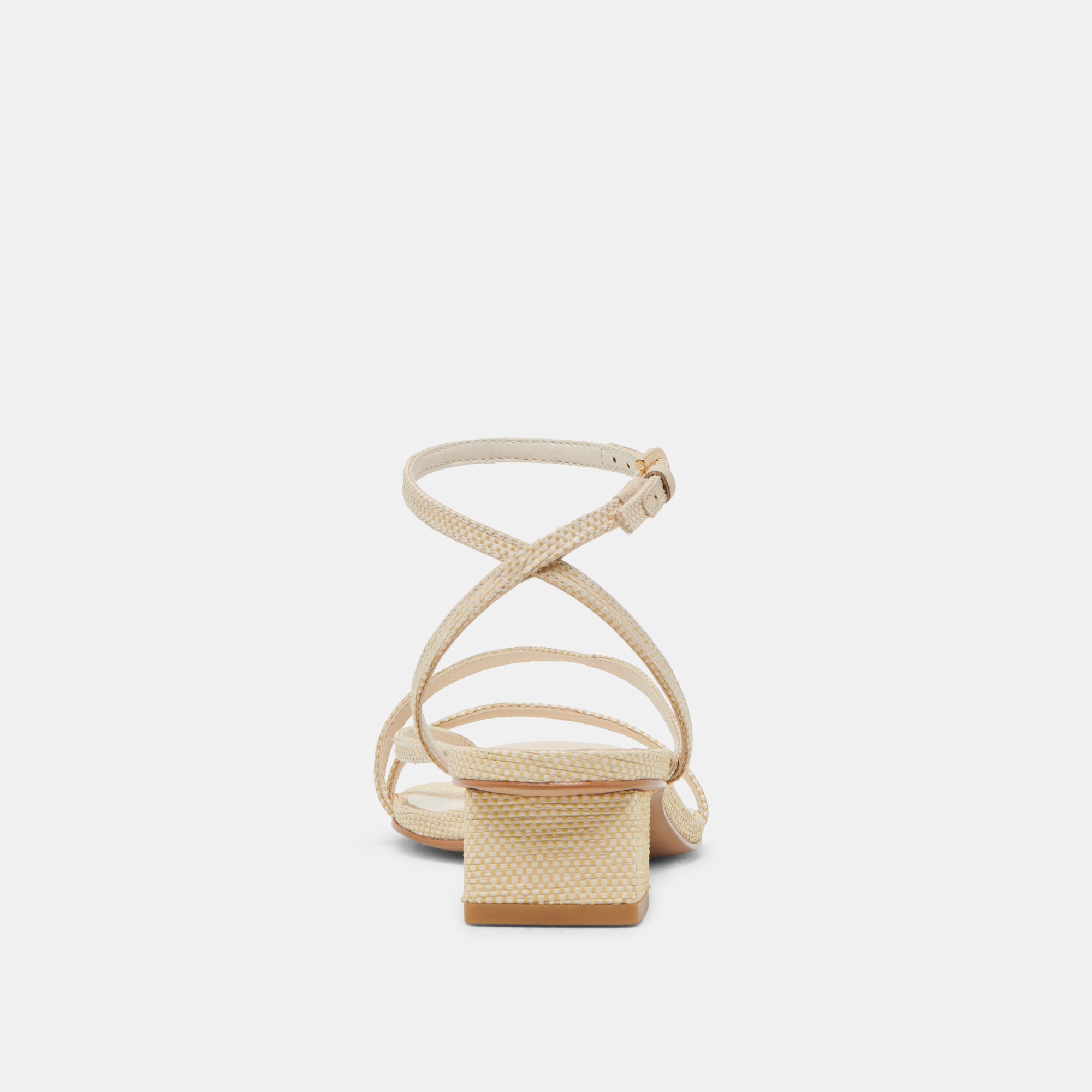 KARLOS WIDE SANDALS NATURAL WOVEN RAFFIA - Image 7