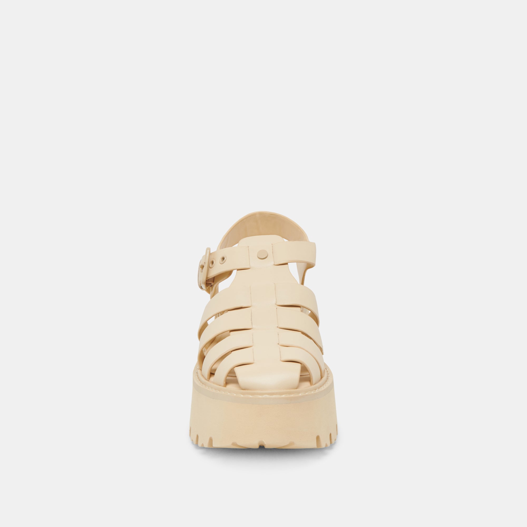 LASLY TONAL SANDALS LIGHT YELLOW LEATHER - Image 8