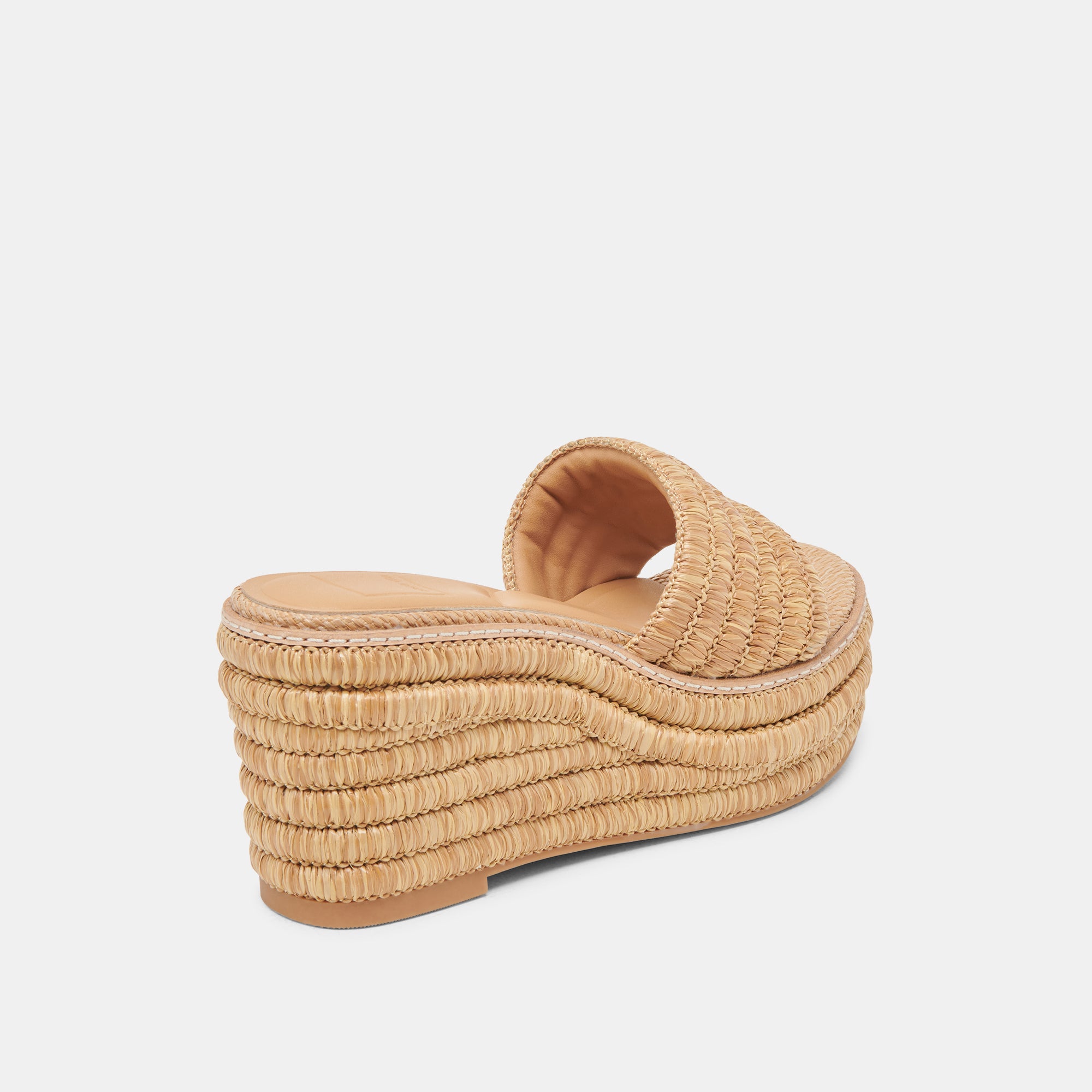 THRONE WIDE WEDGES LT NATURAL RAFFIA - Image 3