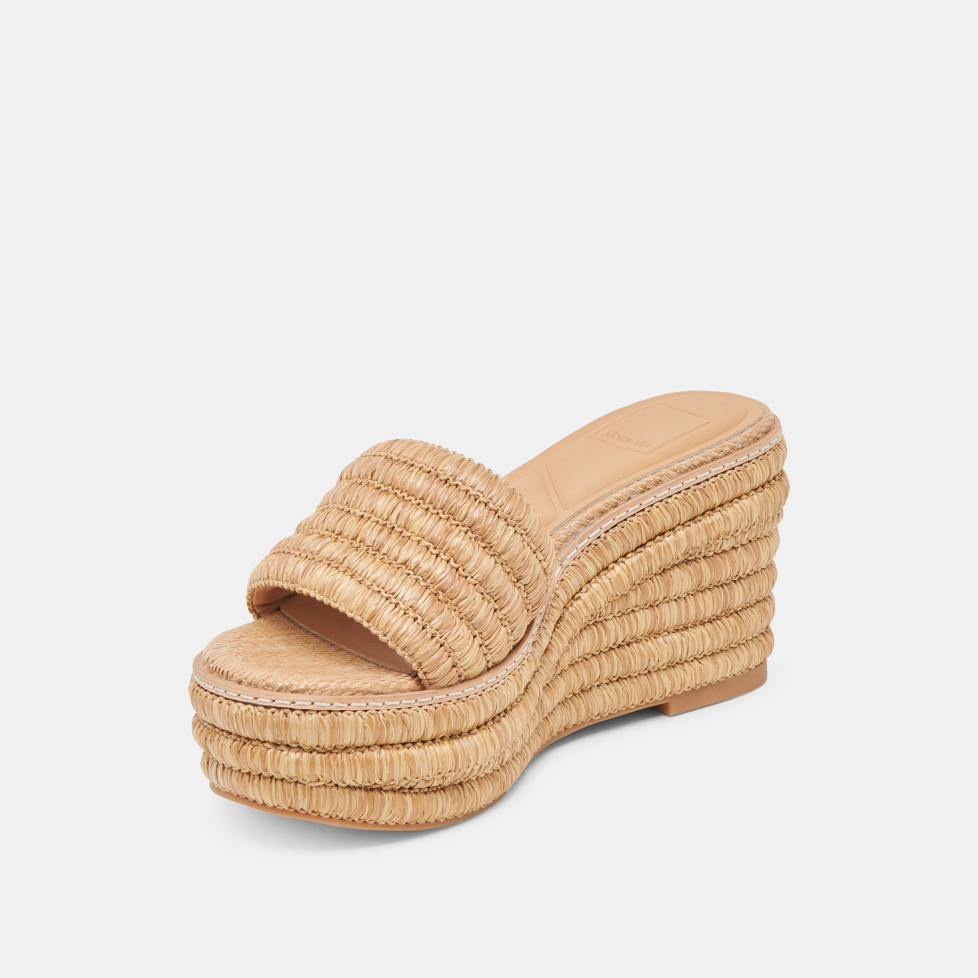 THRONE WEDGES LT NATURAL RAFFIA - Image 6