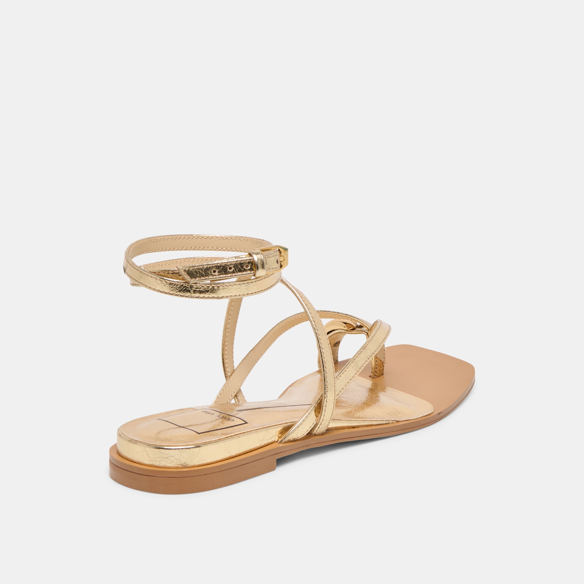 TYRICE SANDALS GOLD LEATHER - Image 5