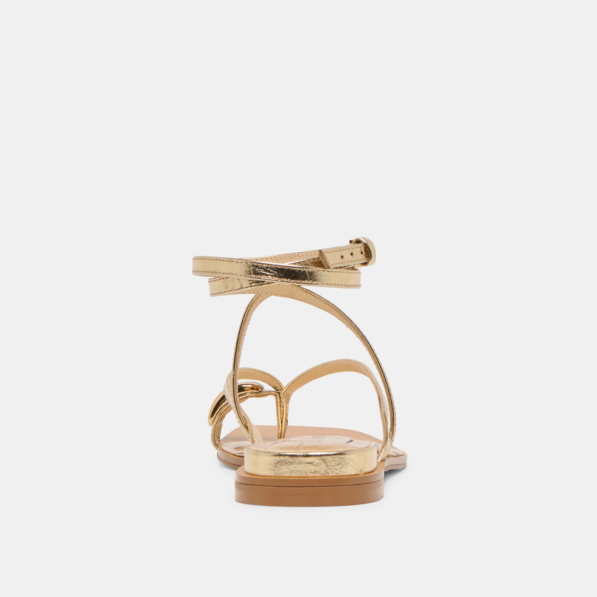 TYRICE SANDALS GOLD LEATHER - Image 10
