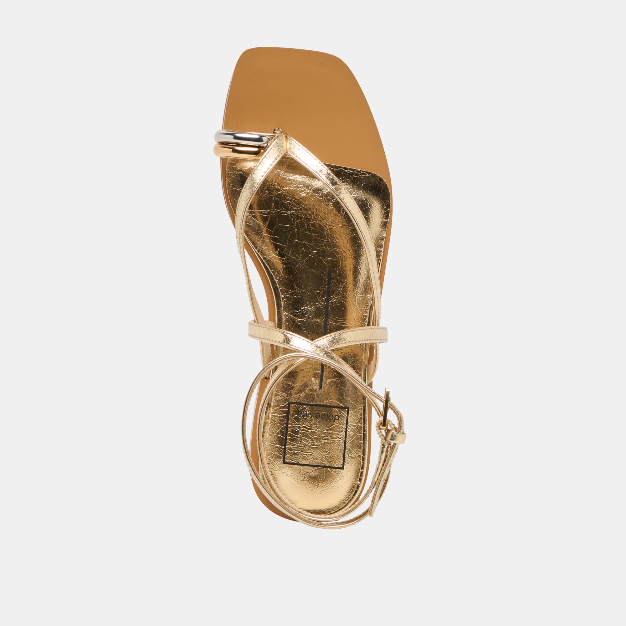 TYRICE SANDALS GOLD LEATHER - Image 11