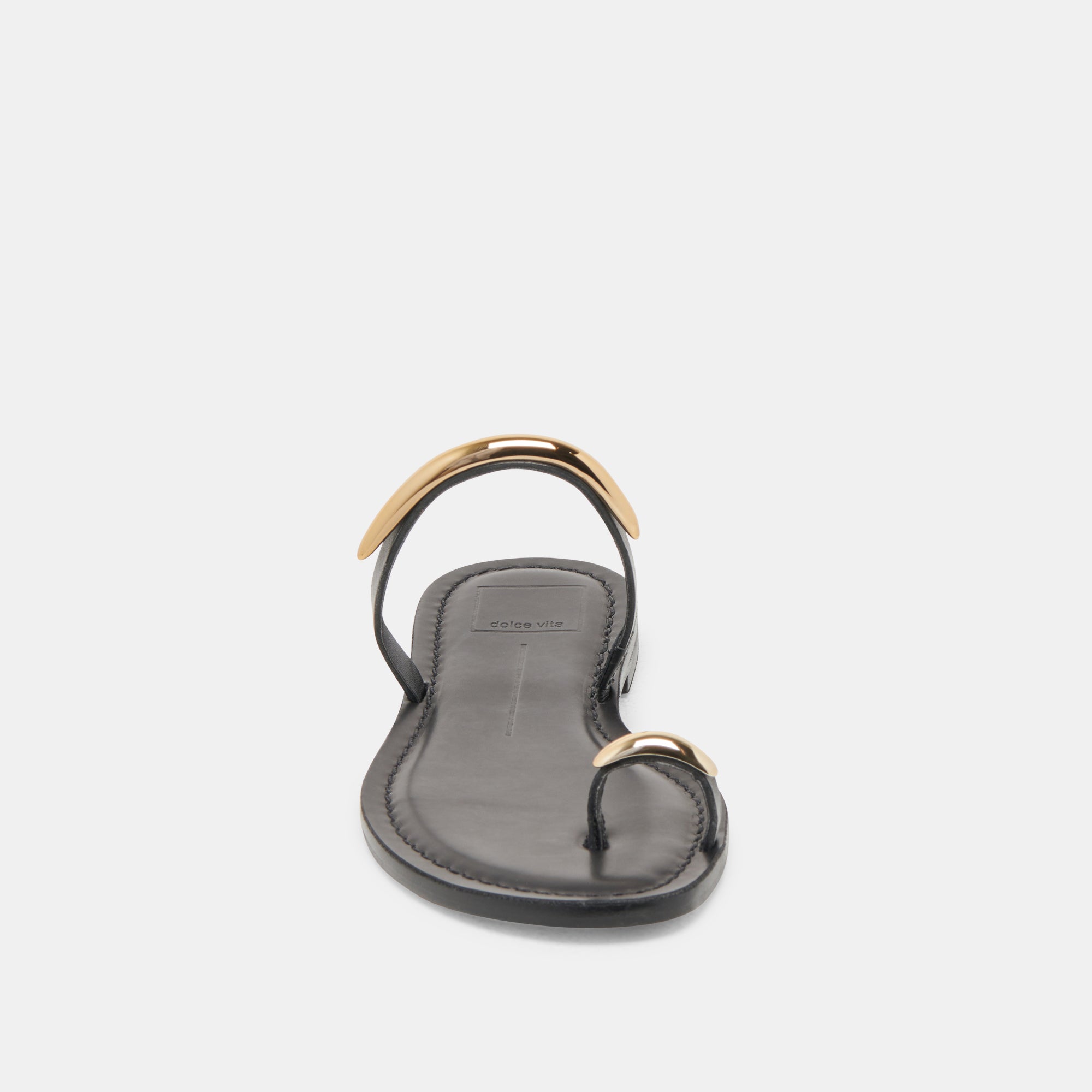 WINK WIDE SANDALS BLACK LEATHER - Image 6