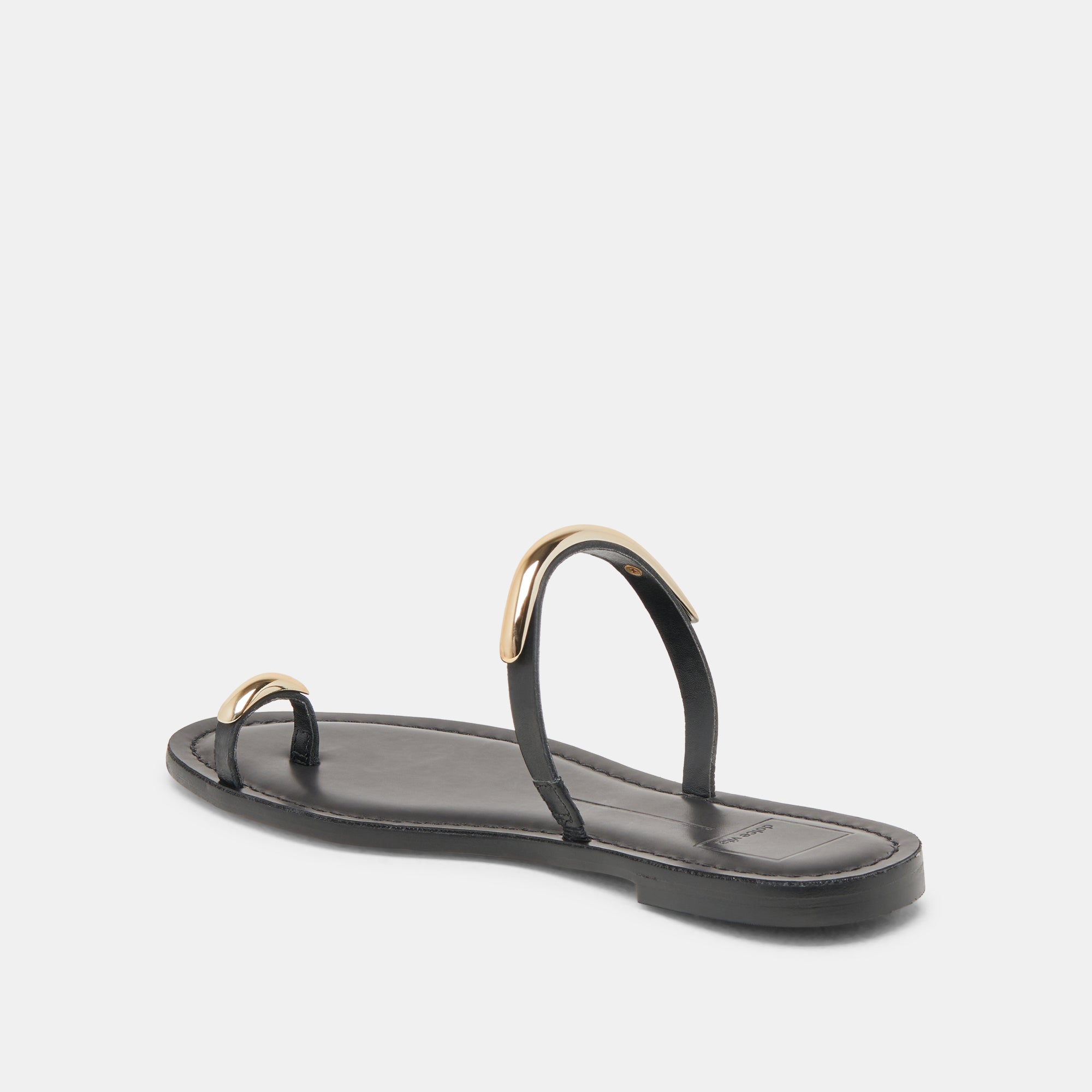 WINK WIDE SANDALS BLACK LEATHER - Image 5