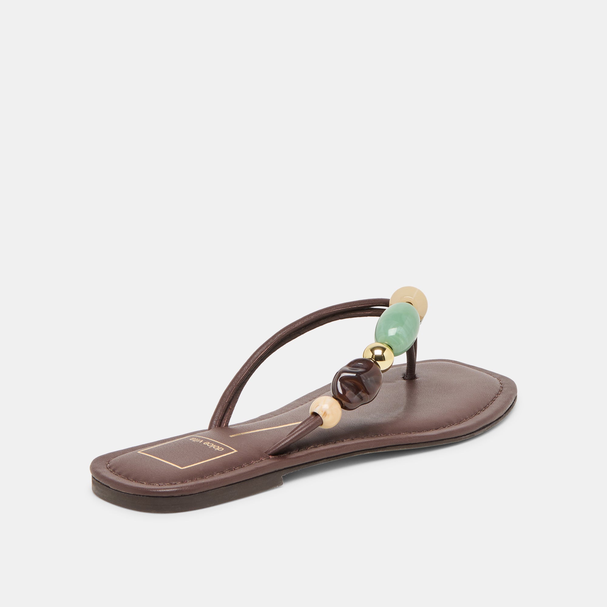 CELY SANDALS DK BROWN LEATHER - Image 5