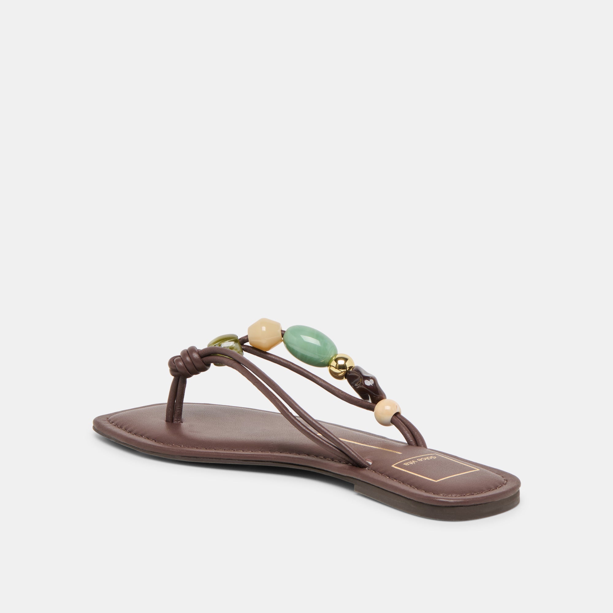 CELY SANDALS DK BROWN LEATHER - Image 8