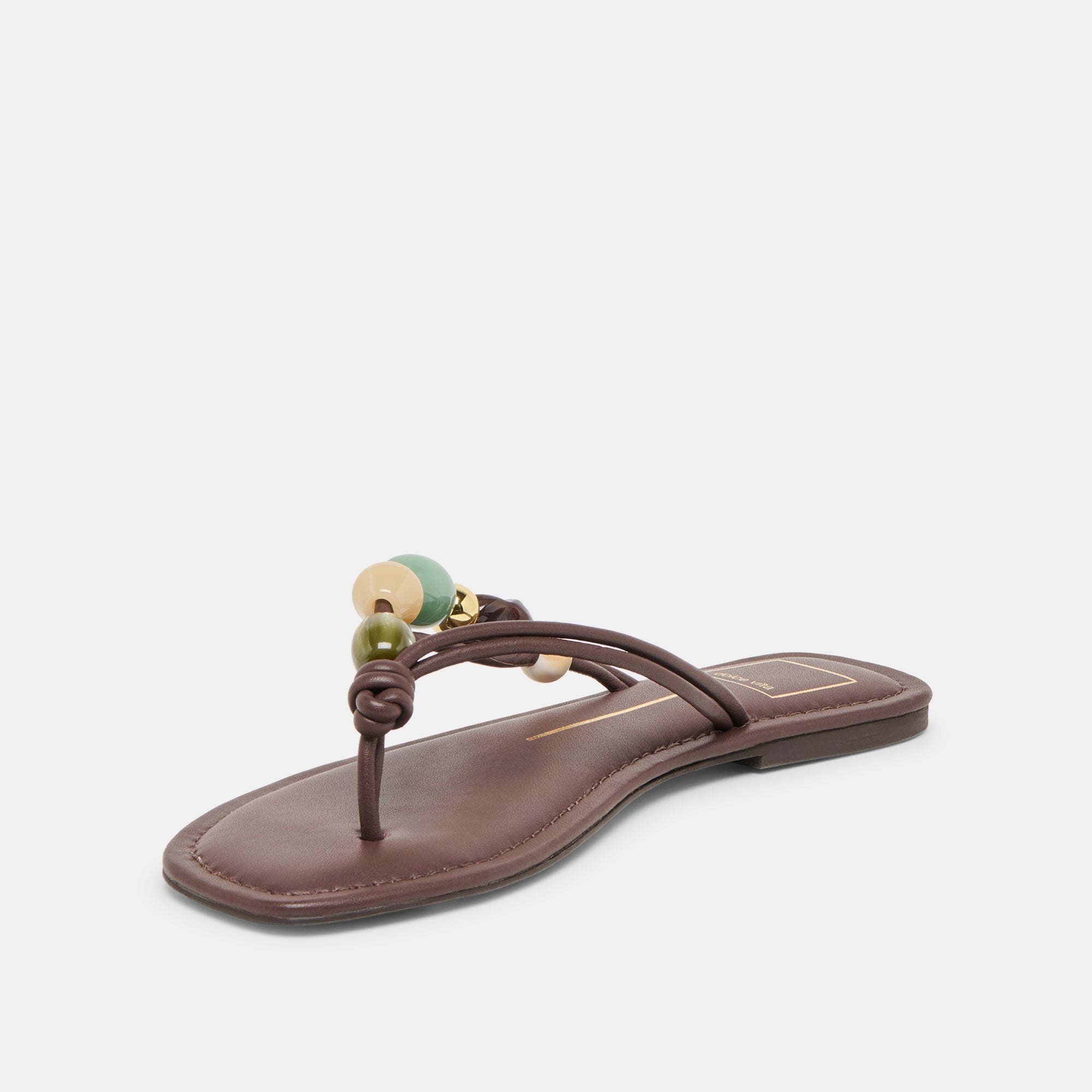 CELY SANDALS DK BROWN LEATHER - Image 7